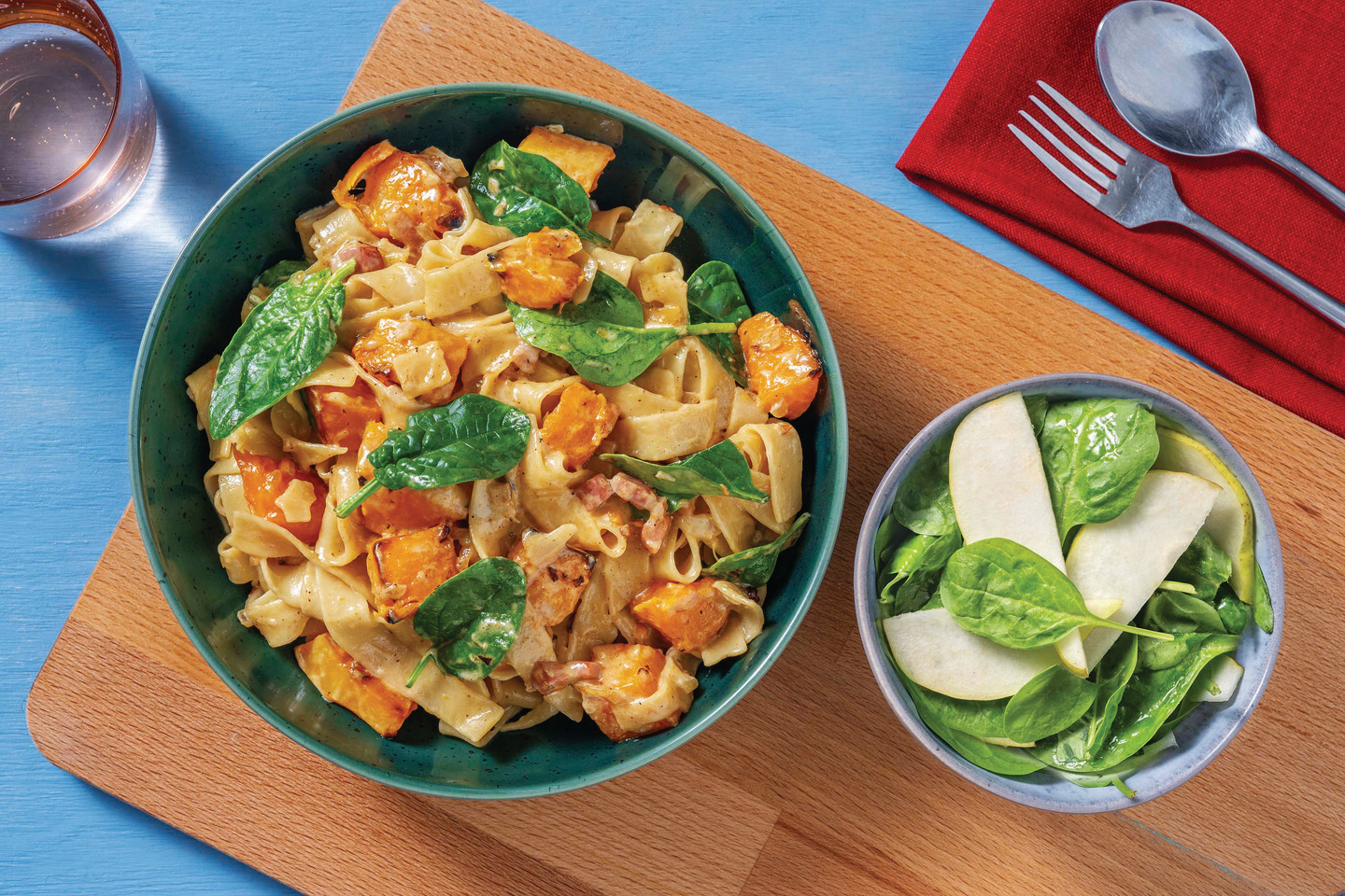 Creamy Bacon & Pumpkin Fettuccine