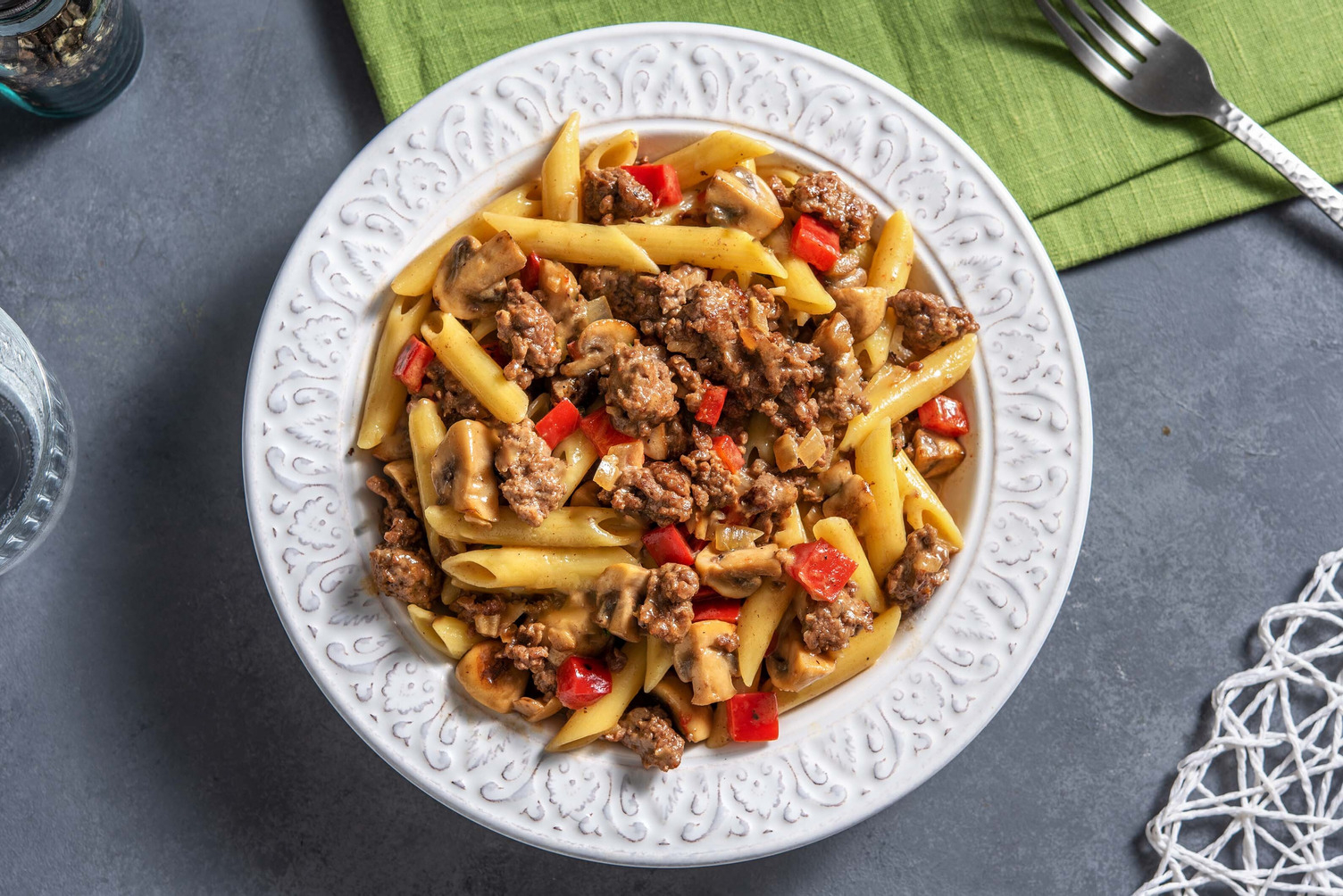 Creamy Beef Penne