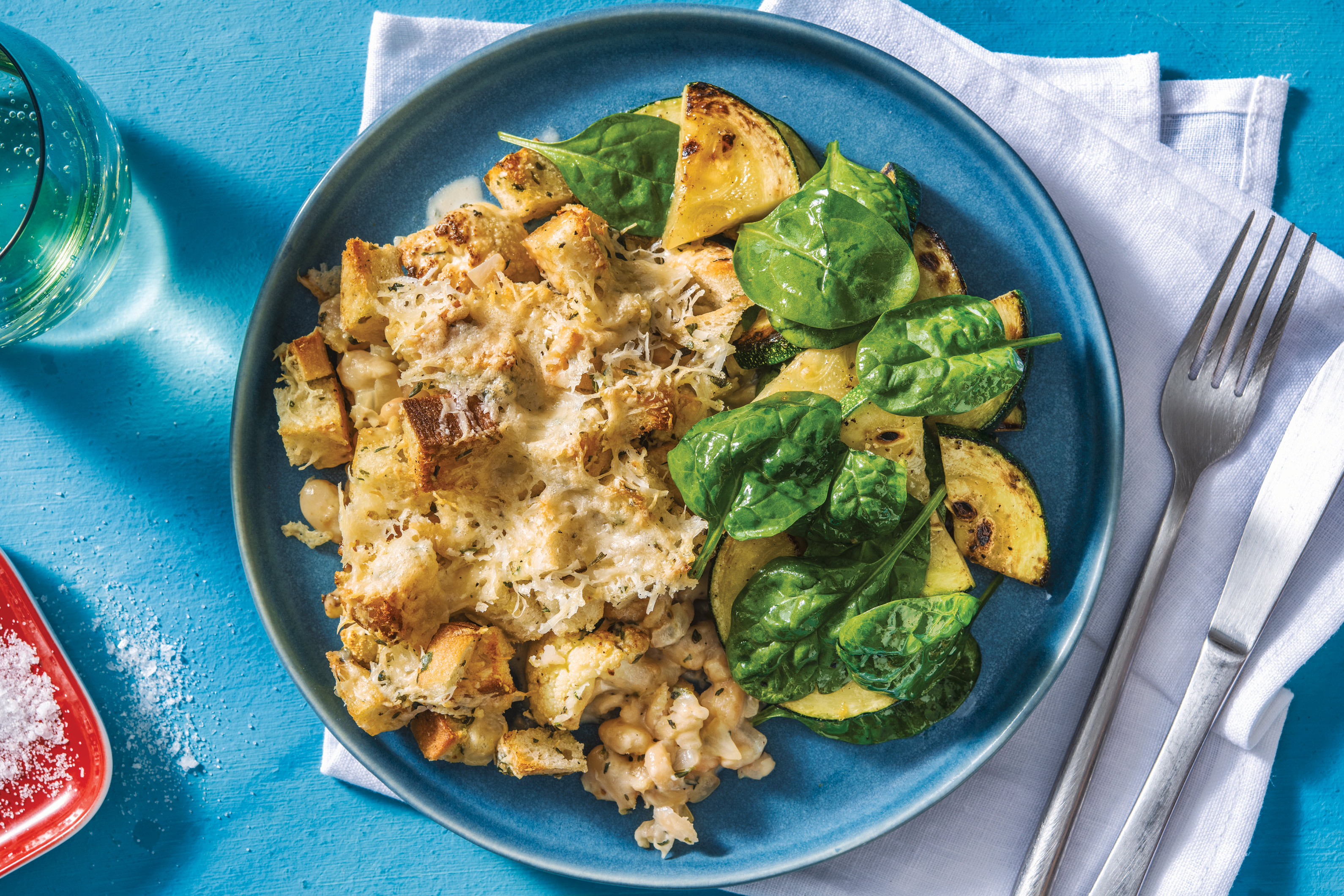 Creamy Cauliflower & Cannellini Bean Gratin