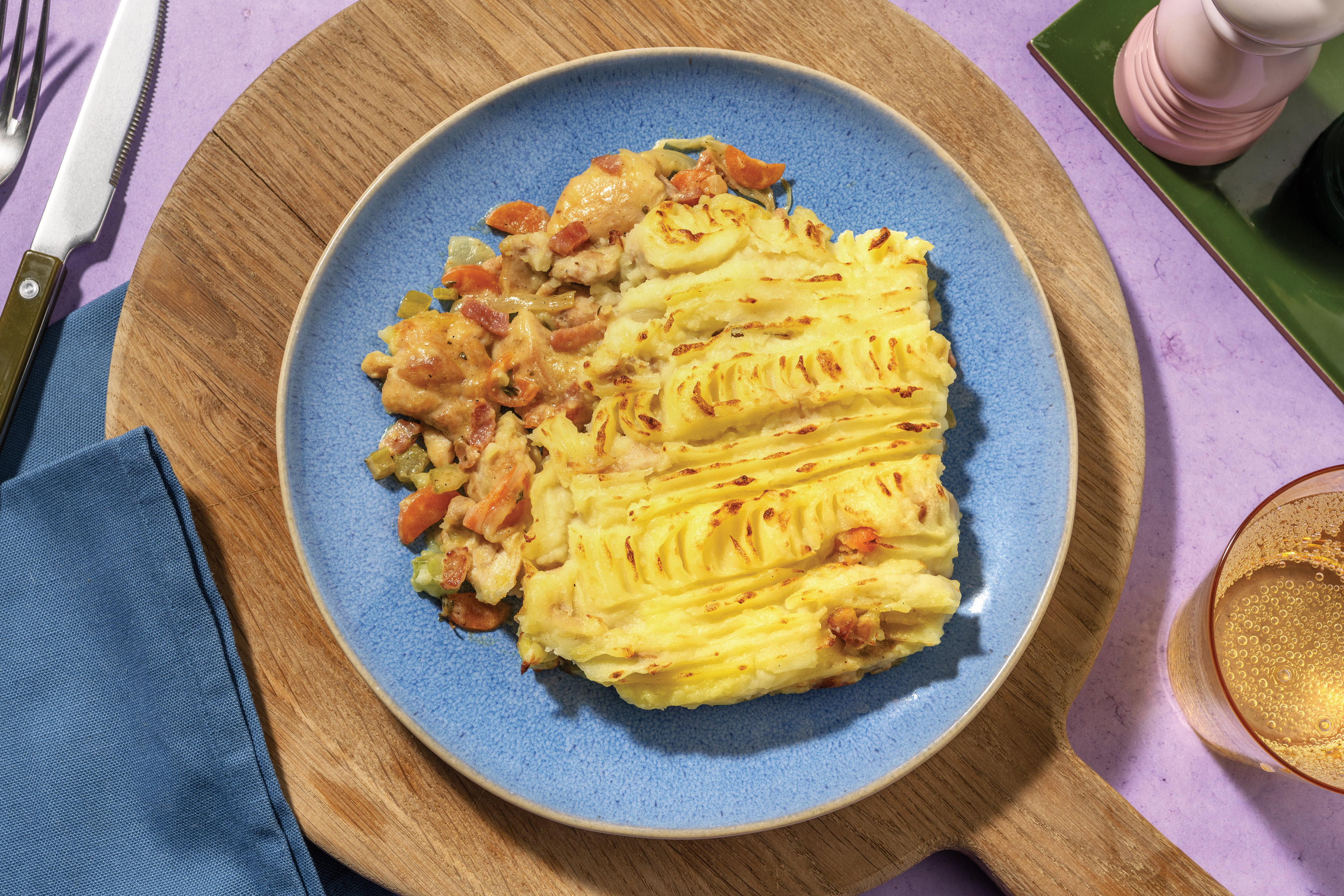 Chicken, Bacon & Thyme Pie