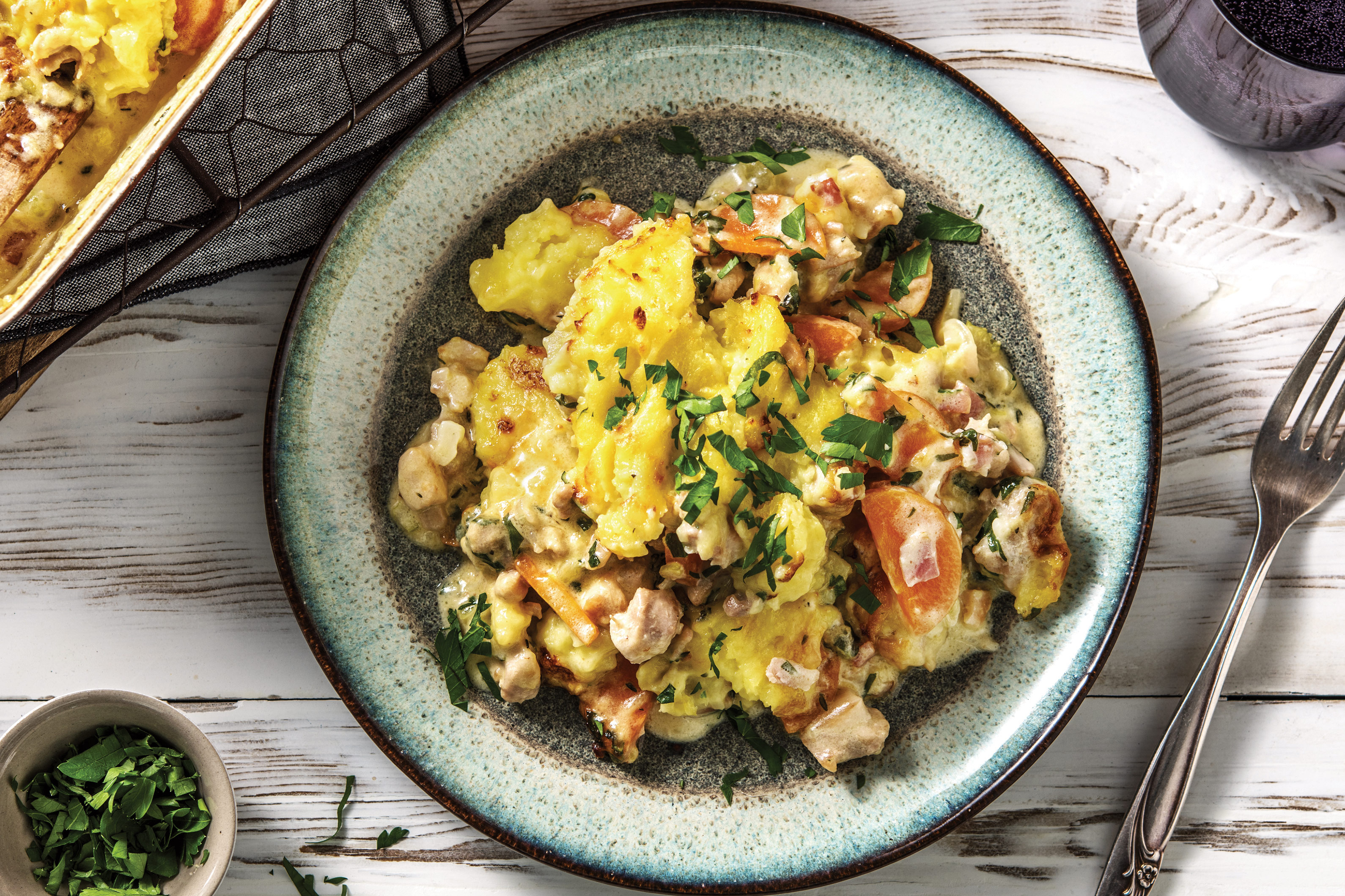 Creamy Chicken & Bacon Pie