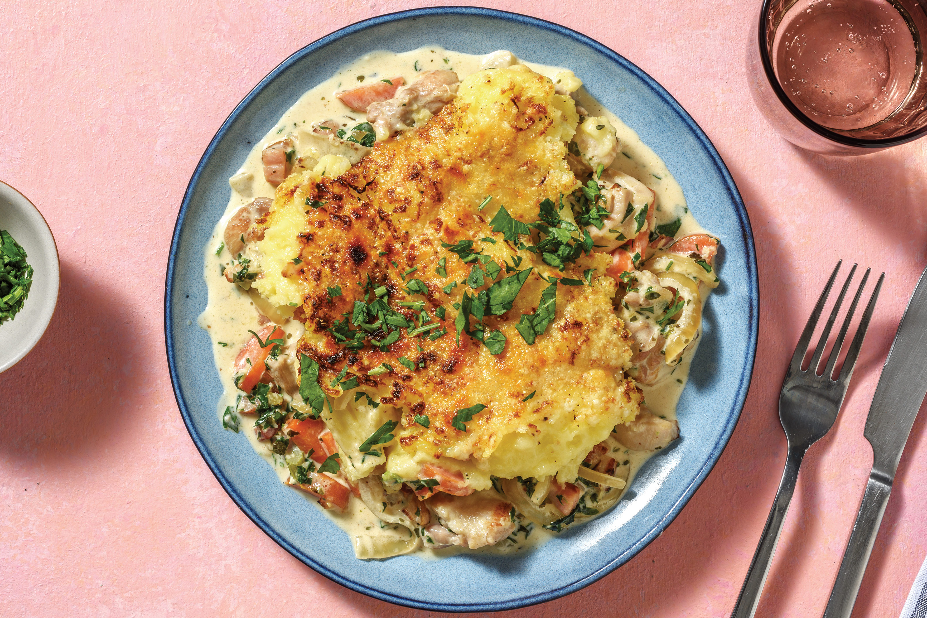 Creamy Chicken & Bacon Pie