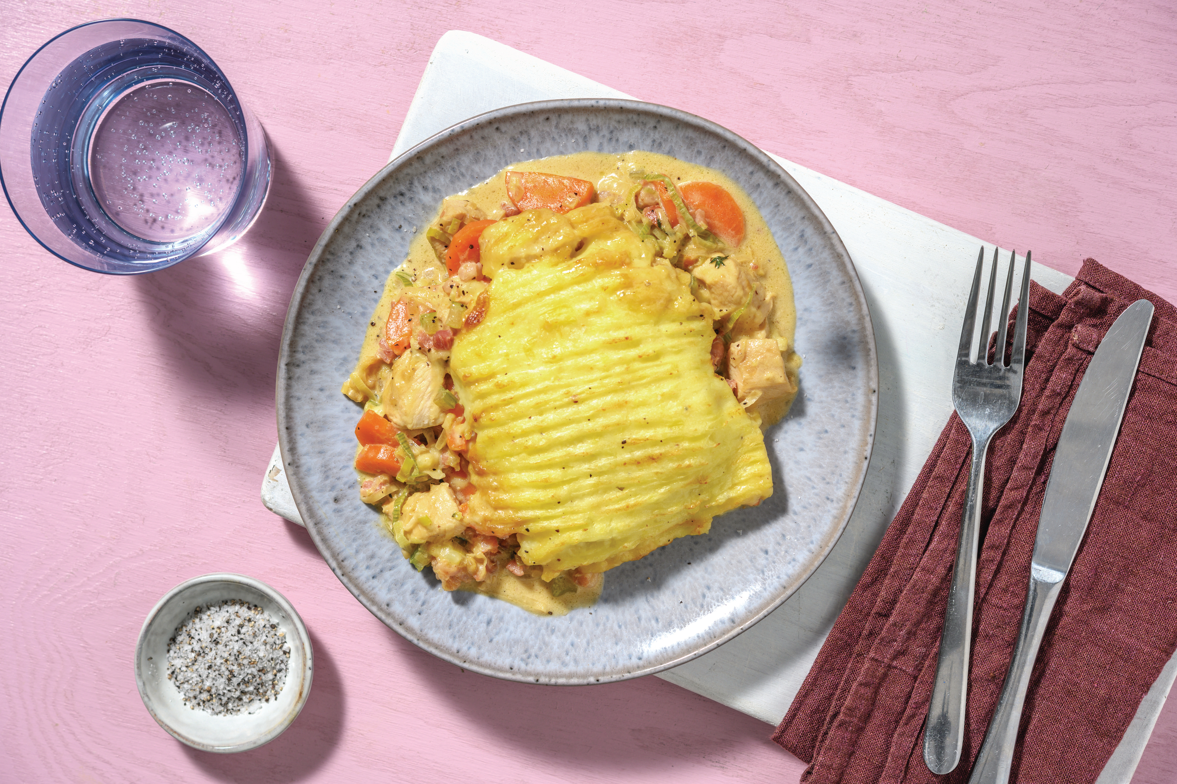 Chicken, Leek & Bacon Pie