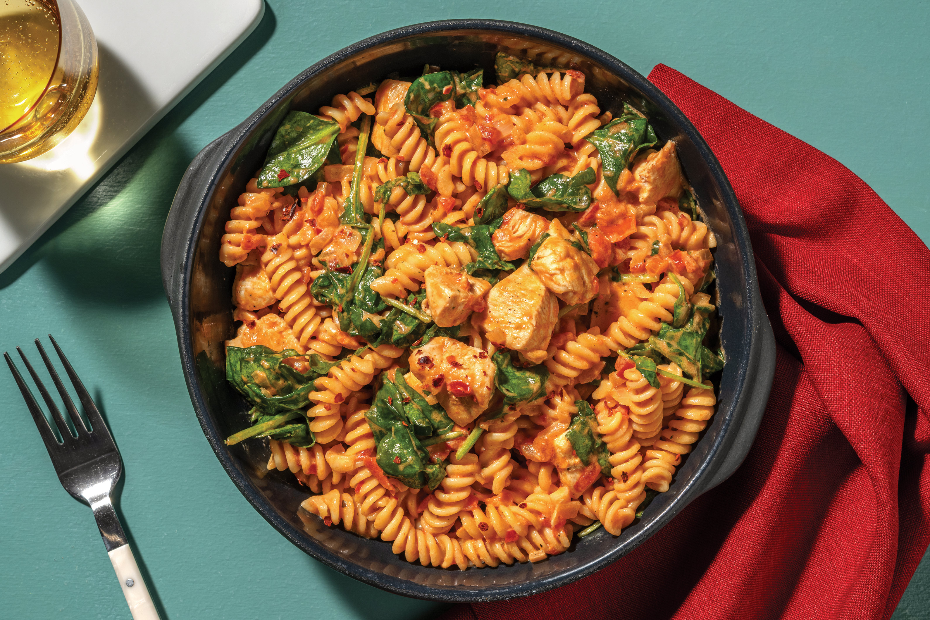 Quick Creamy Chicken Fusilli