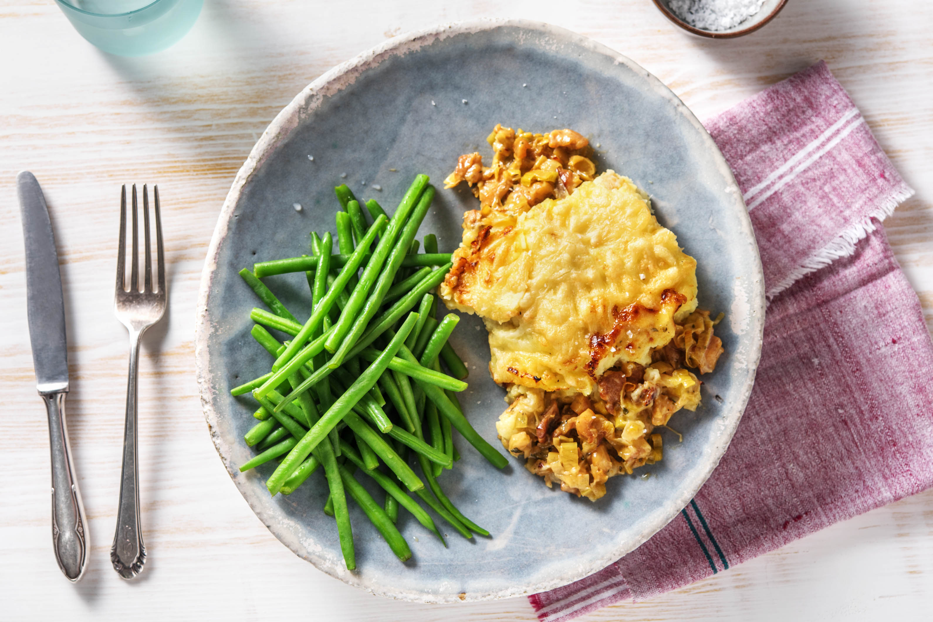 Creamy Chicken & Leek Pie
