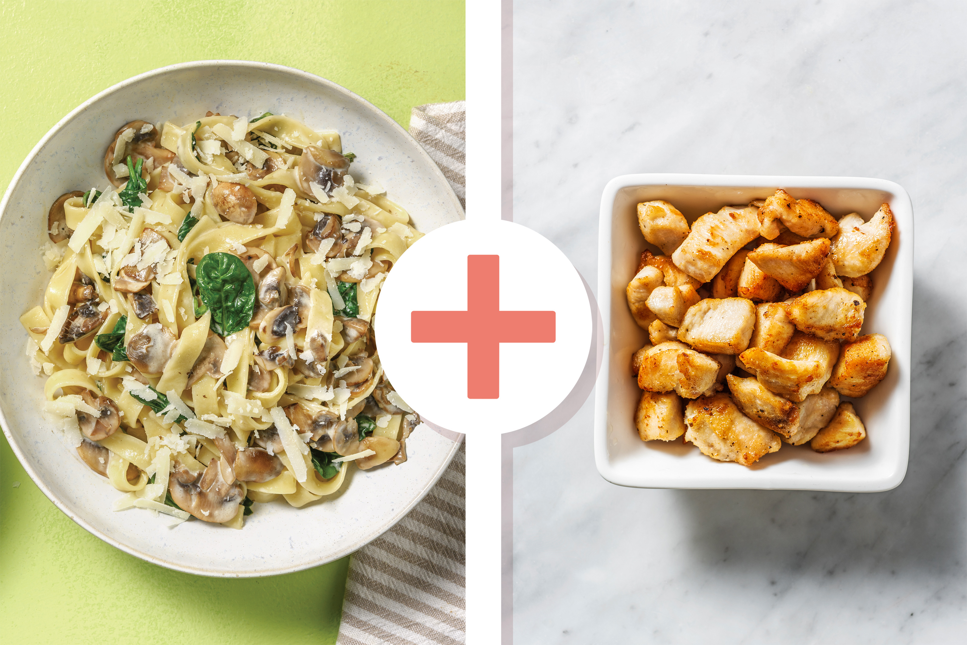 Creamy Chicken, Mushroom & Truffle Fettuccine