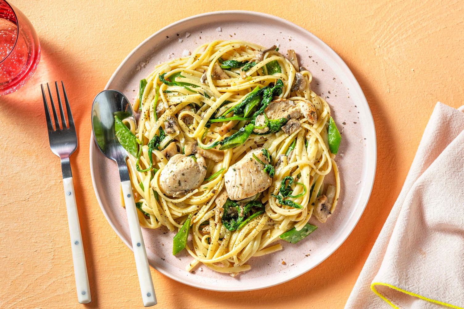 Creamy Chicken Tetrazzini