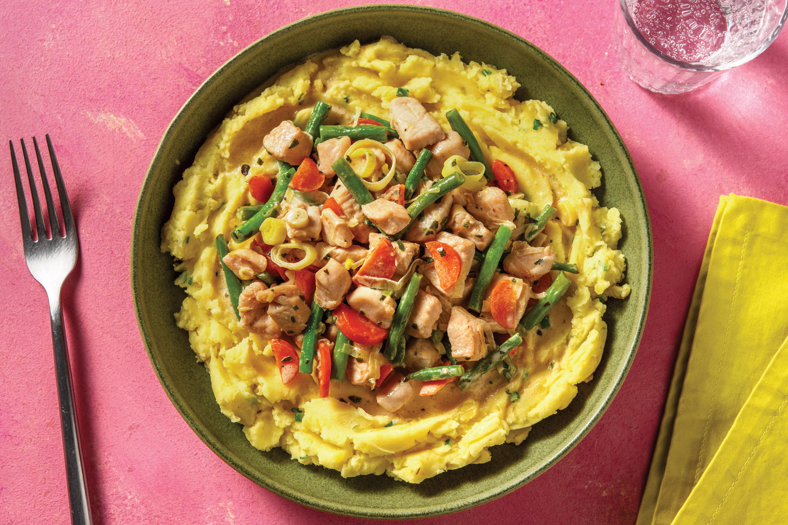 Quick Creamy Chicken & Veggies