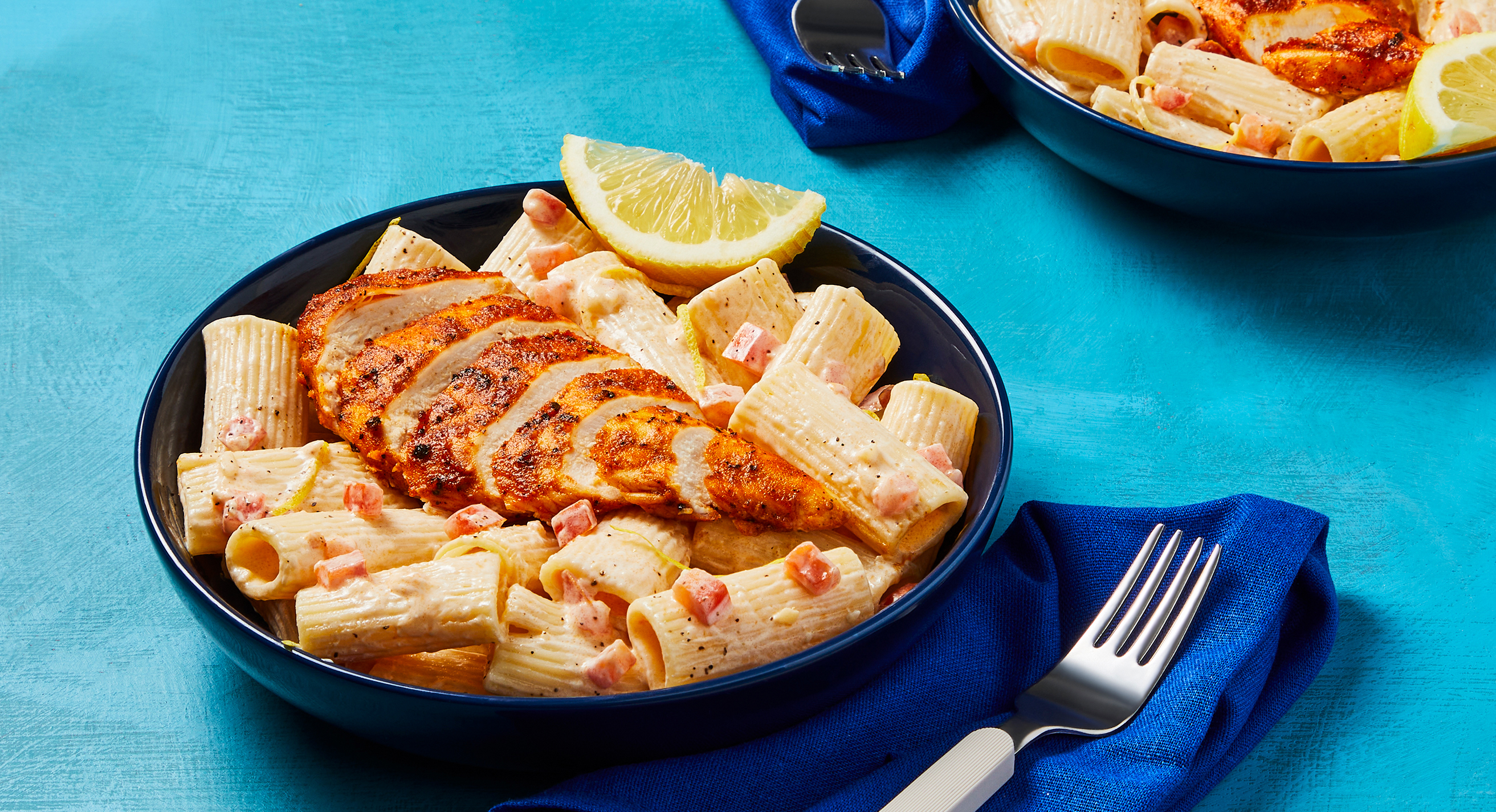 Creamy Garlic Riggies with Chicken