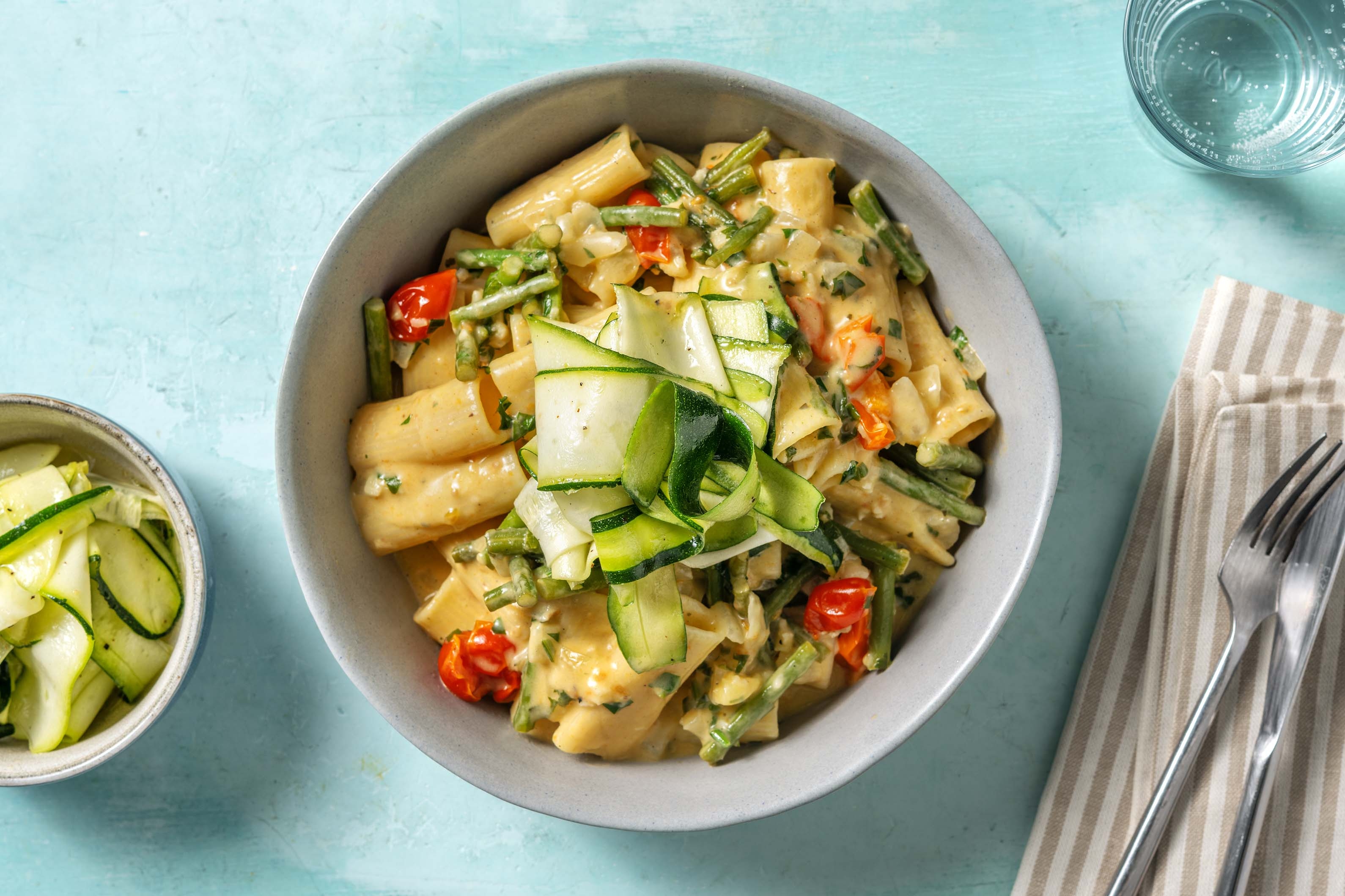 Creamy Green Bean Rigatoni
