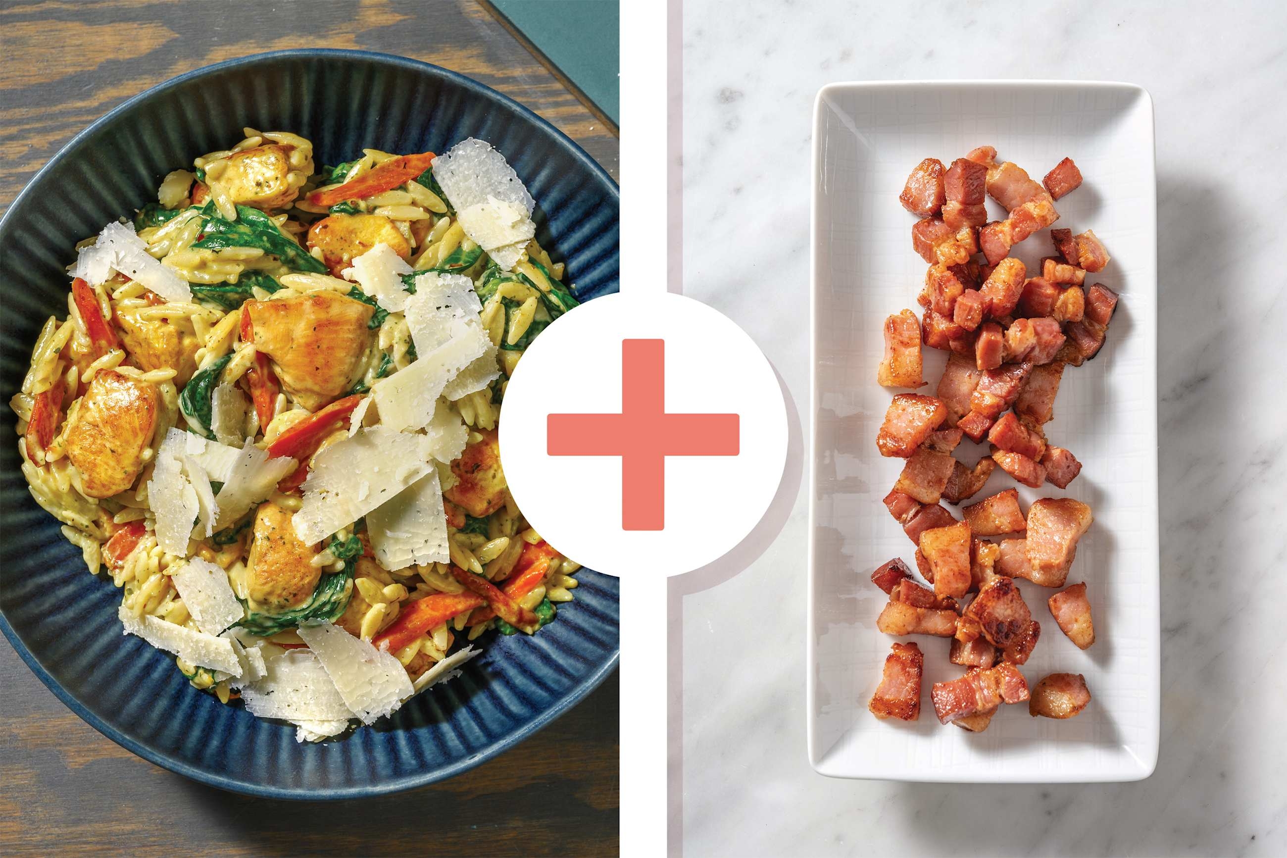 Creamy Pesto Chicken & Bacon Risoni