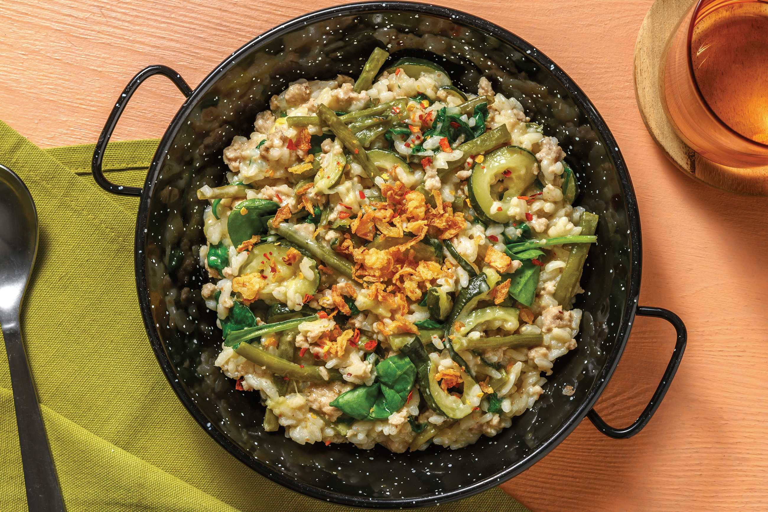 Creamy Pork & Coconut Baked Rice