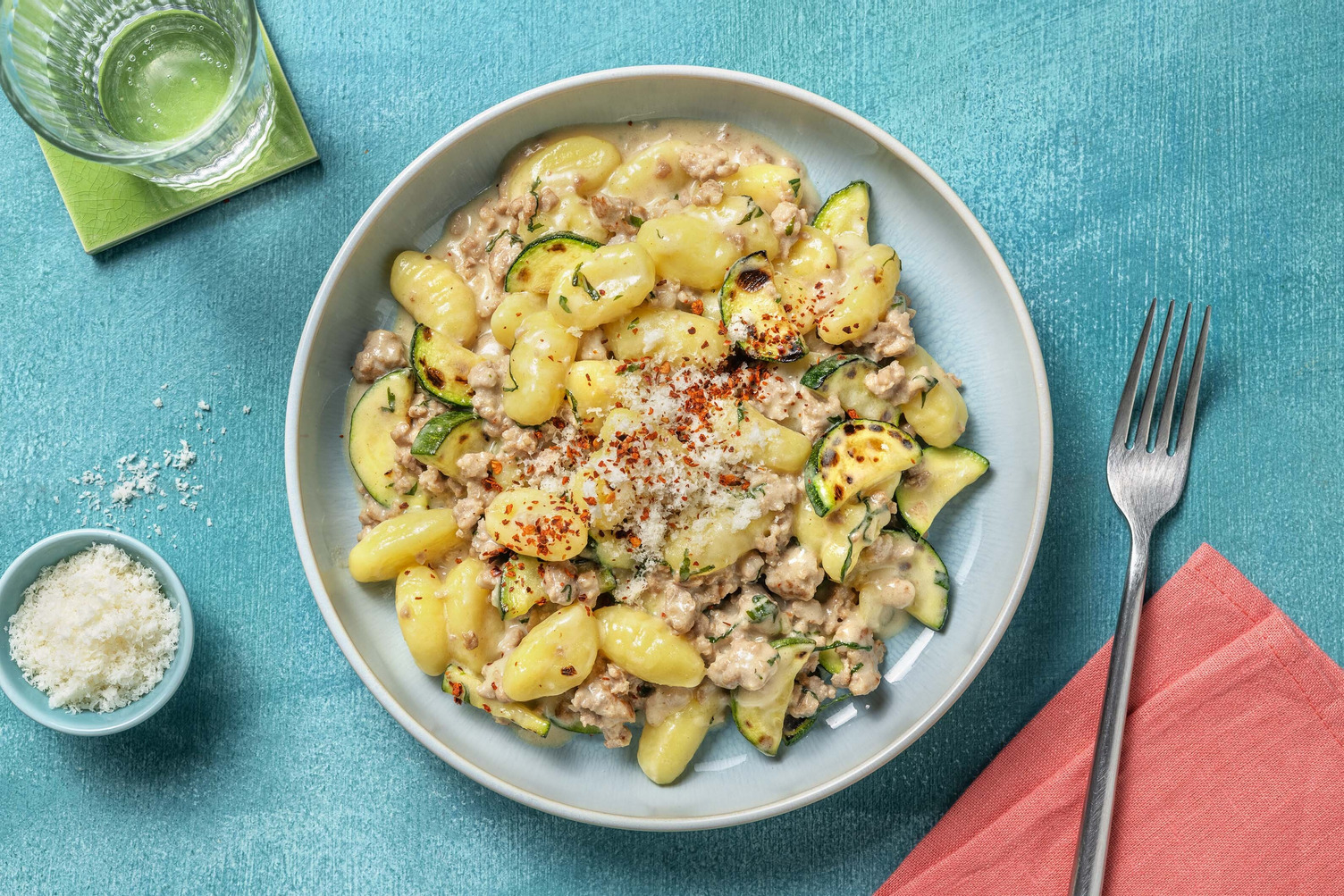 Gnocchis crémeux au porc