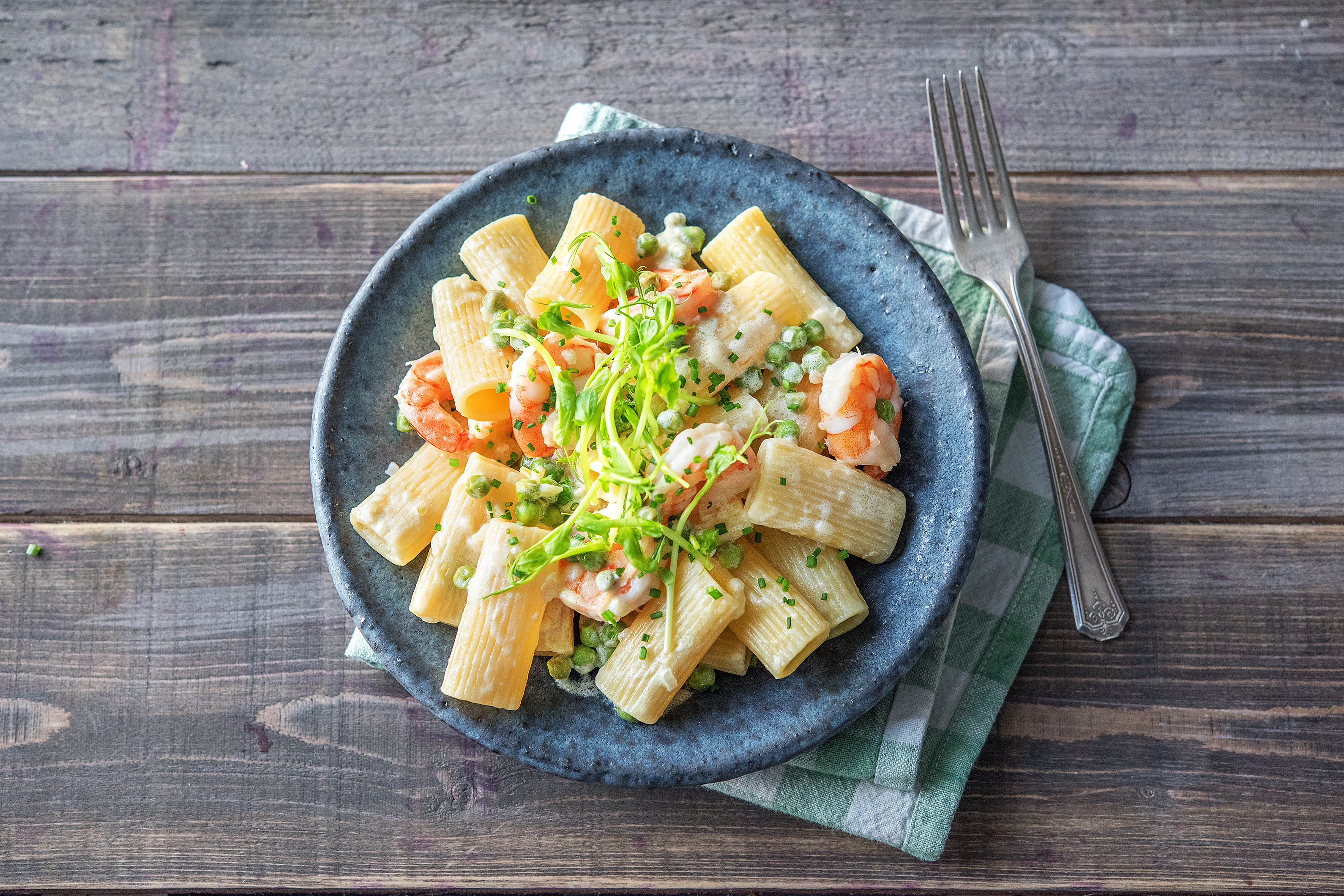 Creamy Prawn Rigatoni