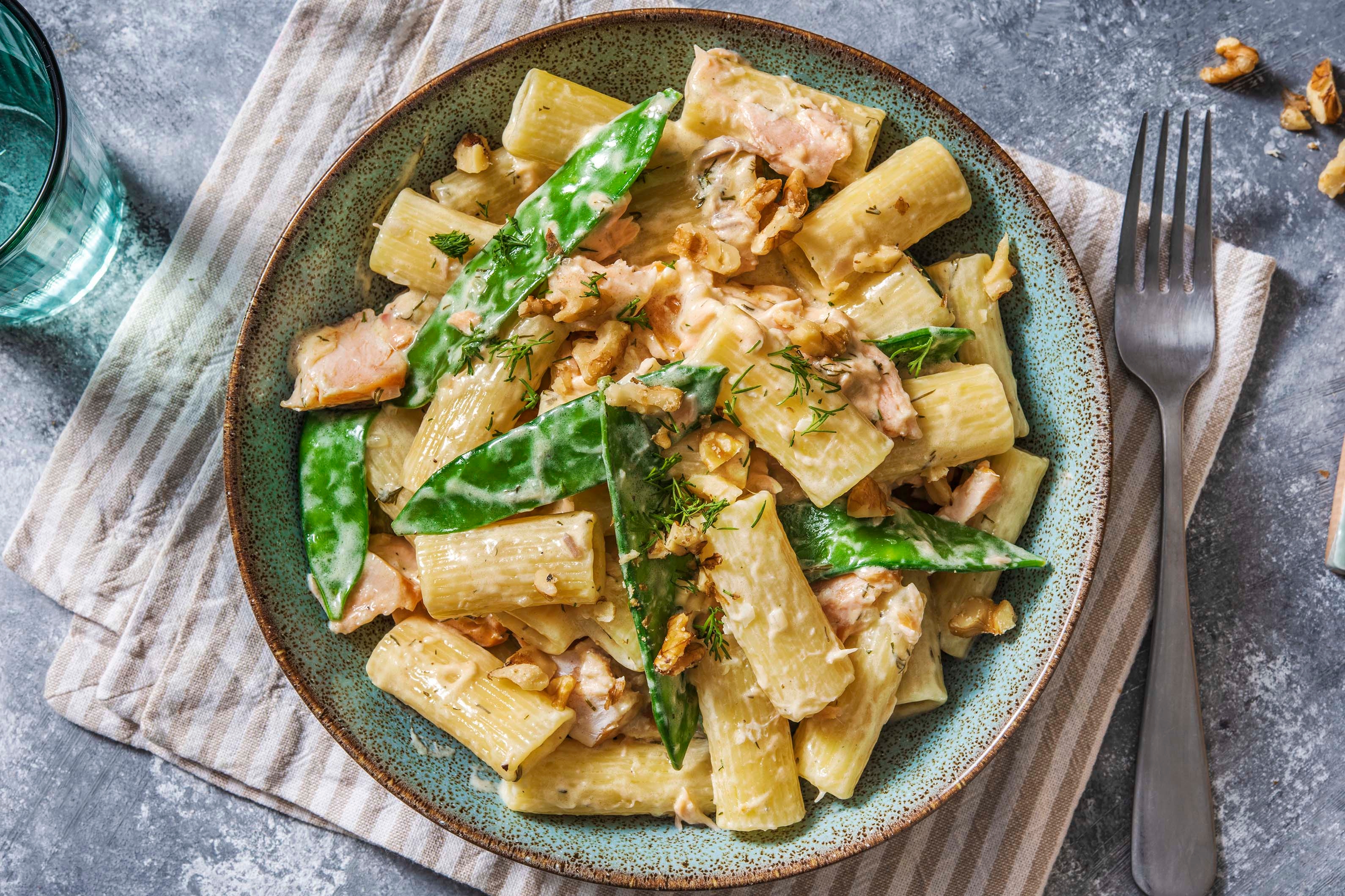 Creamy Smoked Salmon Rigatoni