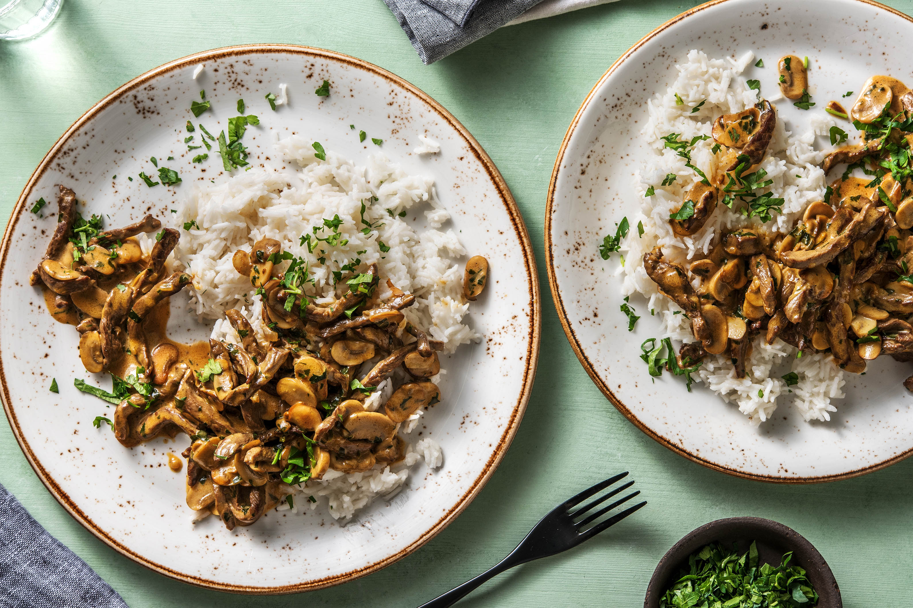 Creamy Steak and Mushroom Stroganoff