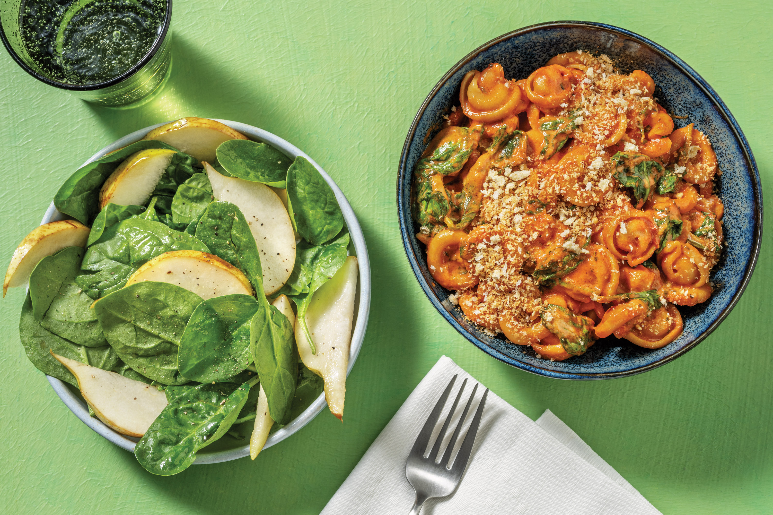 Quick Bacon & Creamy Tomato Orecchiette