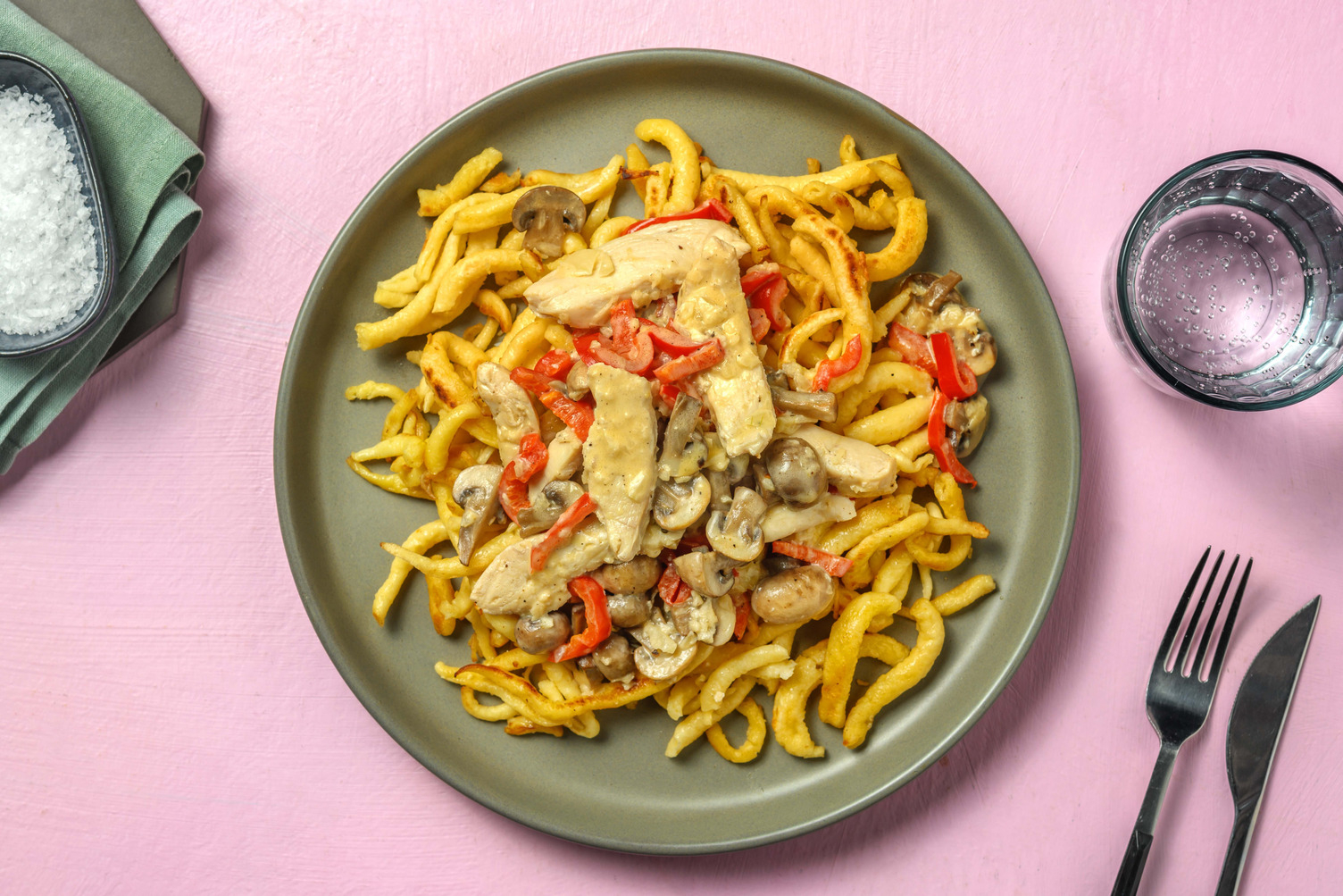 Cremiges Pouletgeschnetzeltes