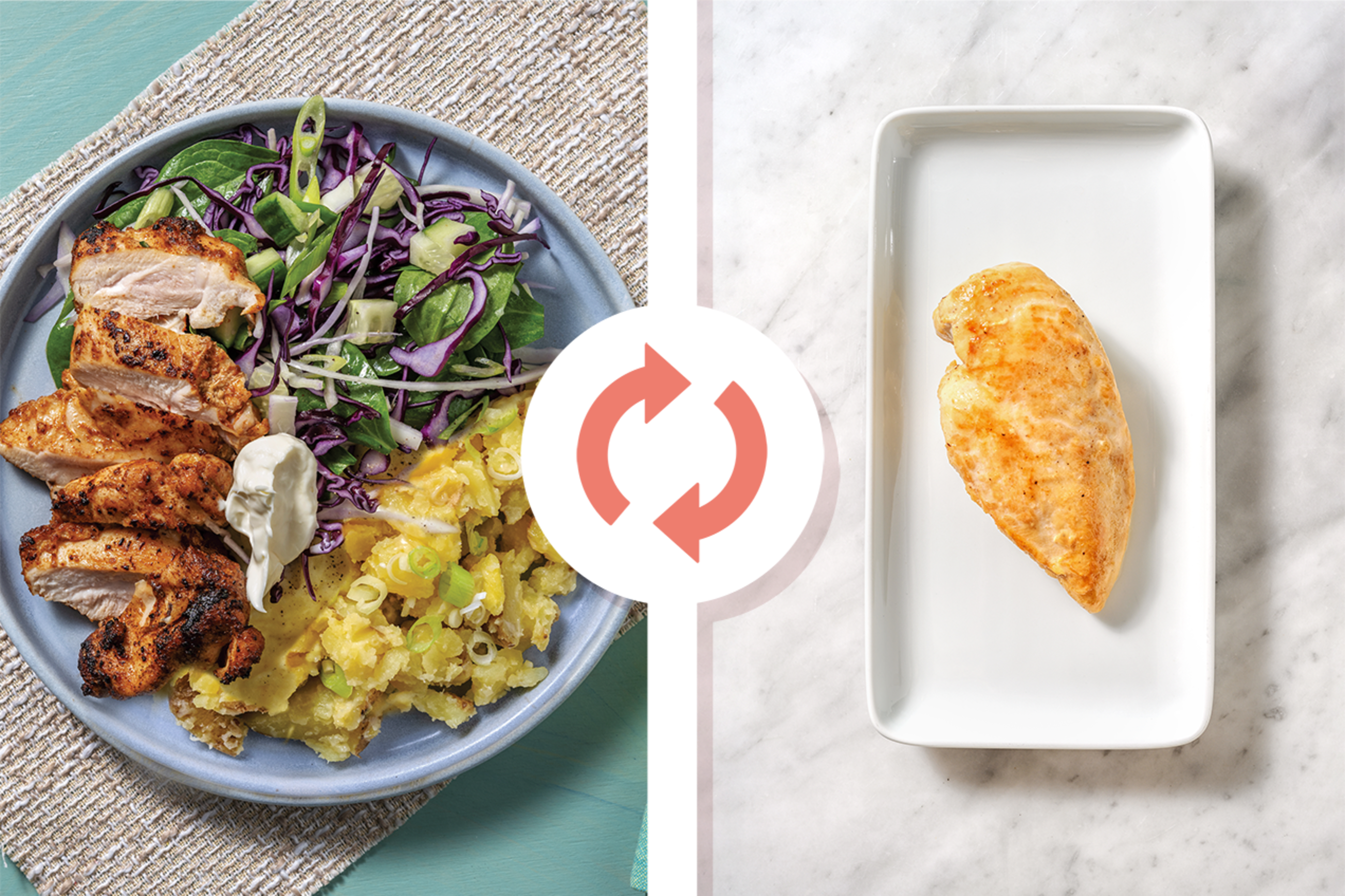 Creole Chicken & Cucumber Slaw