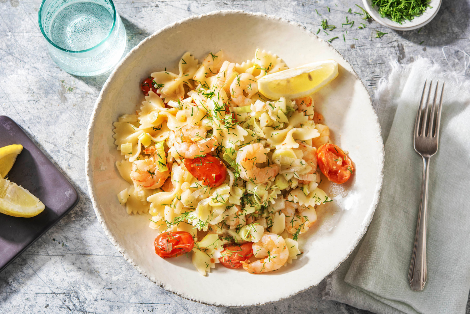 Dill Butter Shrimp with Leek & Fennel