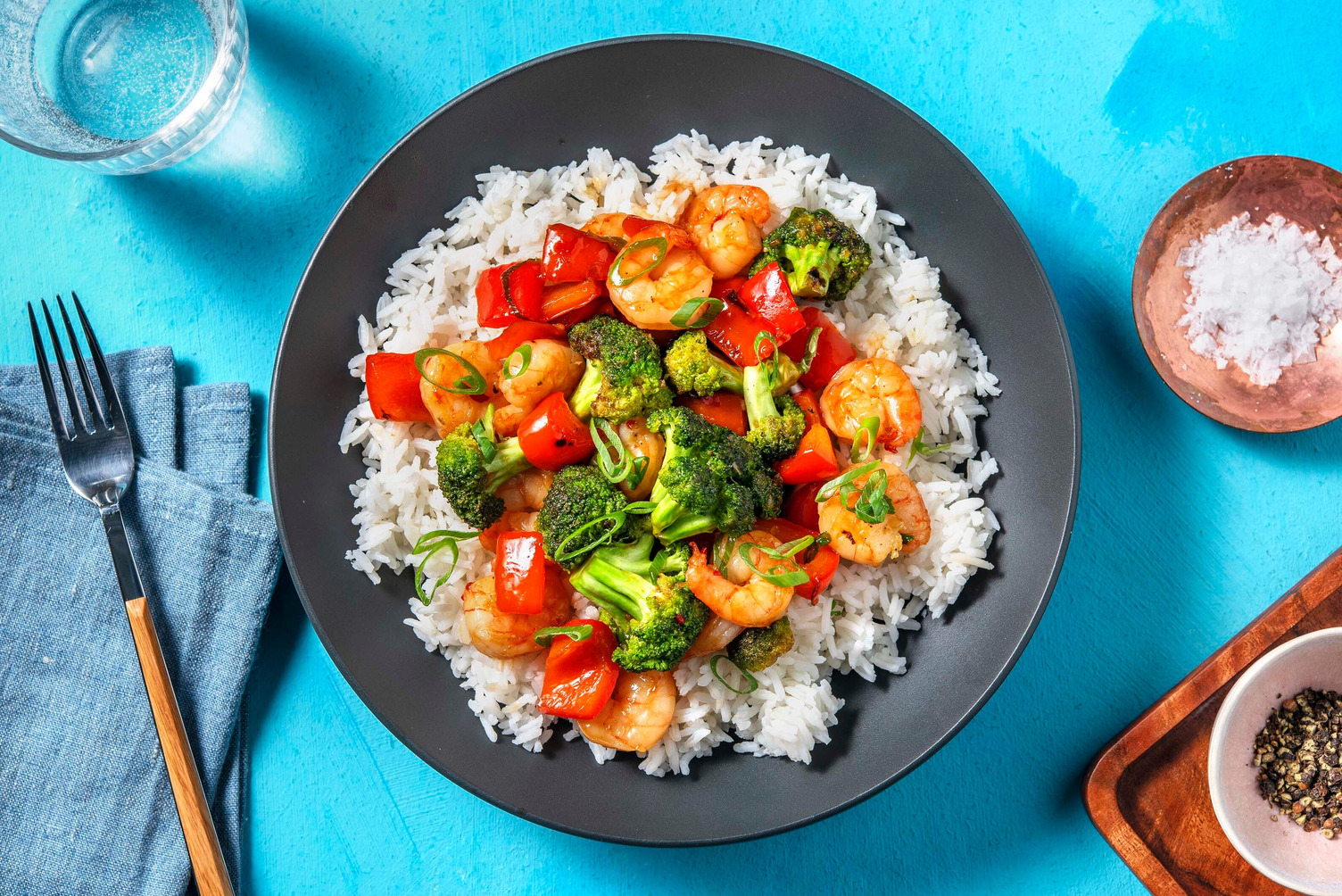 Crevettes au sésame faibles en calories