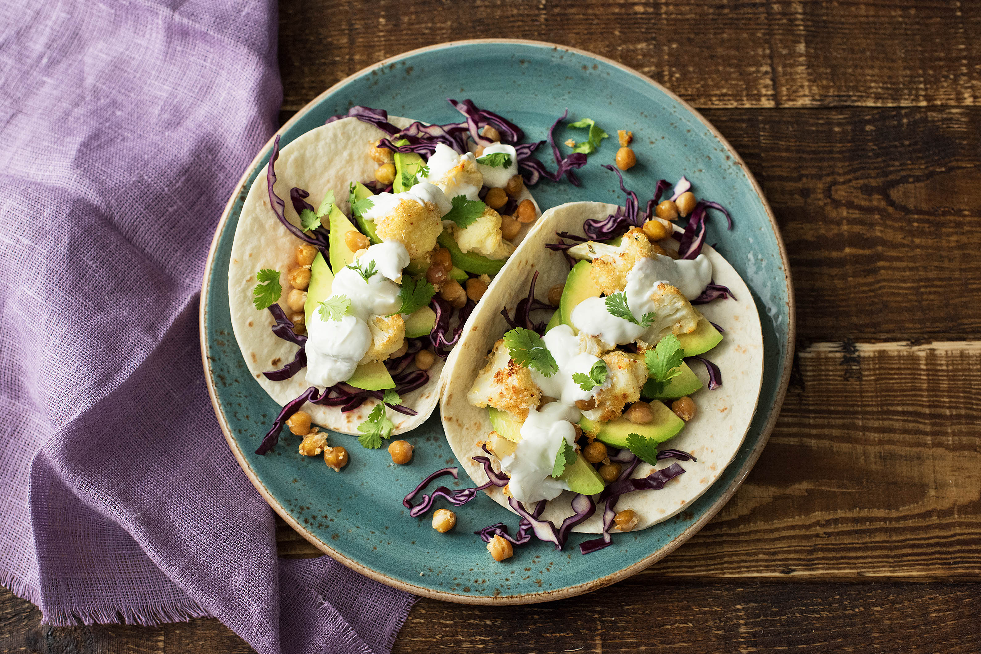 Crispy Cauliflower Tacos
