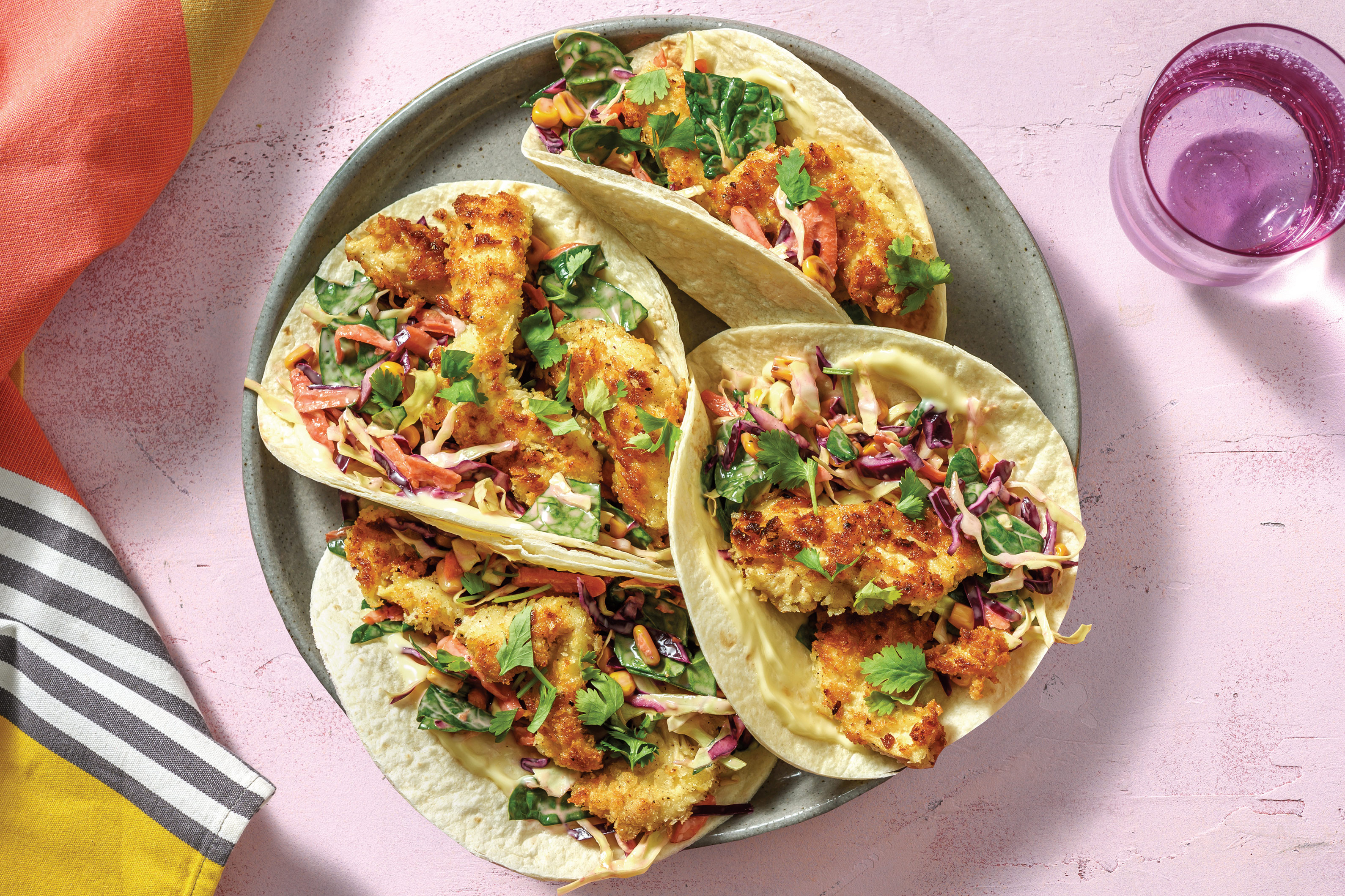 Southern Crumbed Chicken Tacos