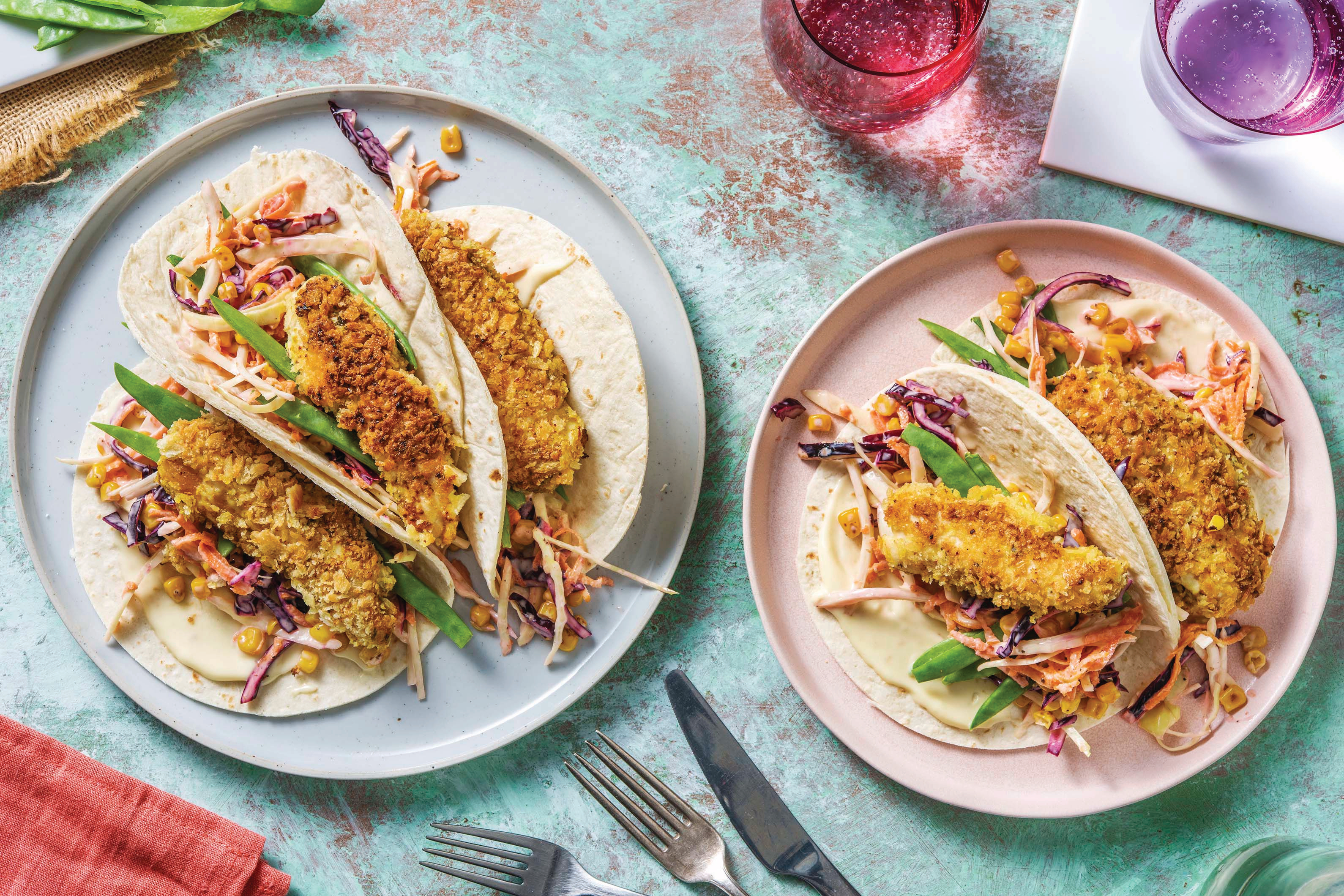 Crispy Chicken Tender Tacos