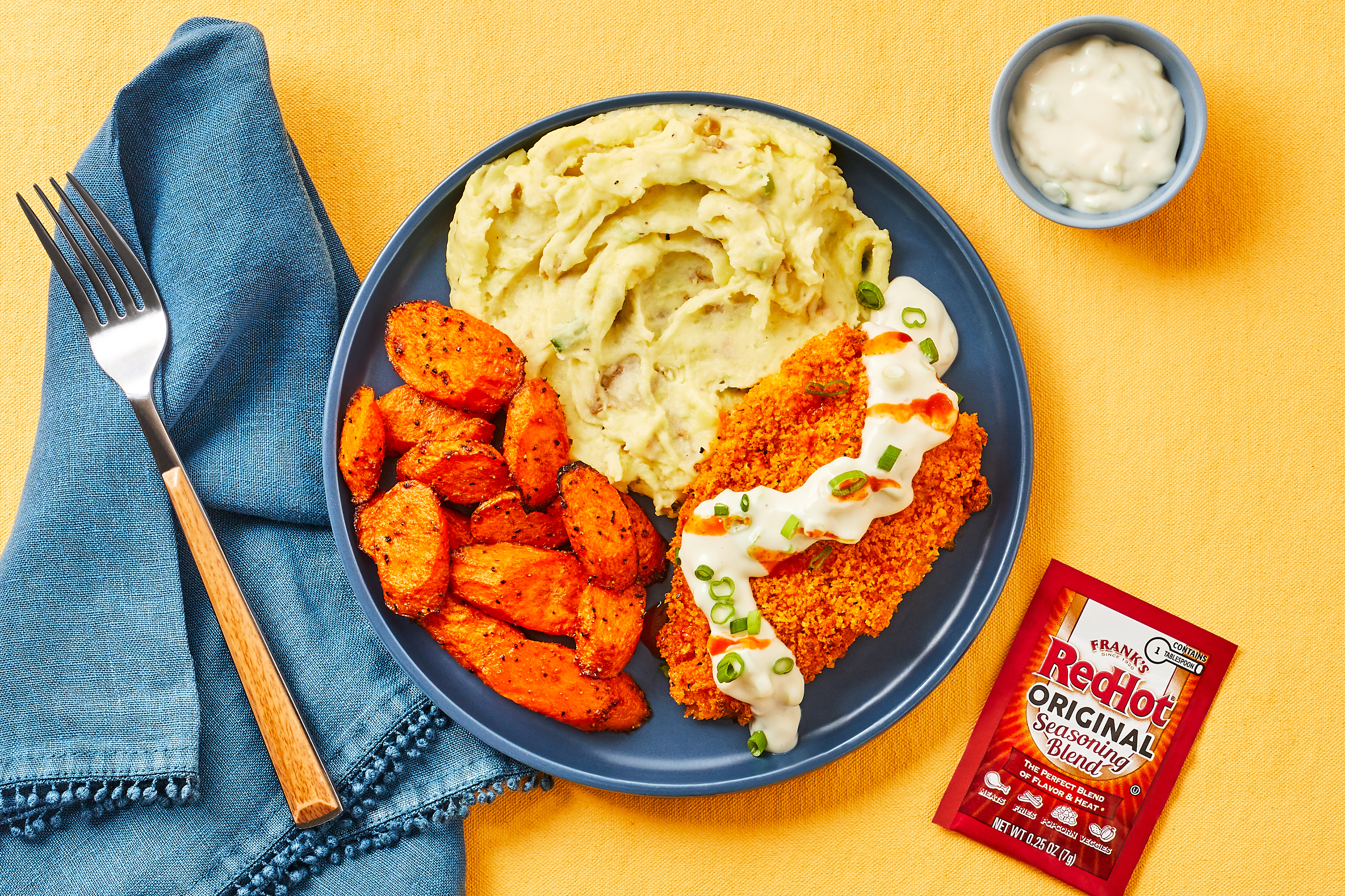 Crispy Frank’s RedHot®-Spiced Chicken