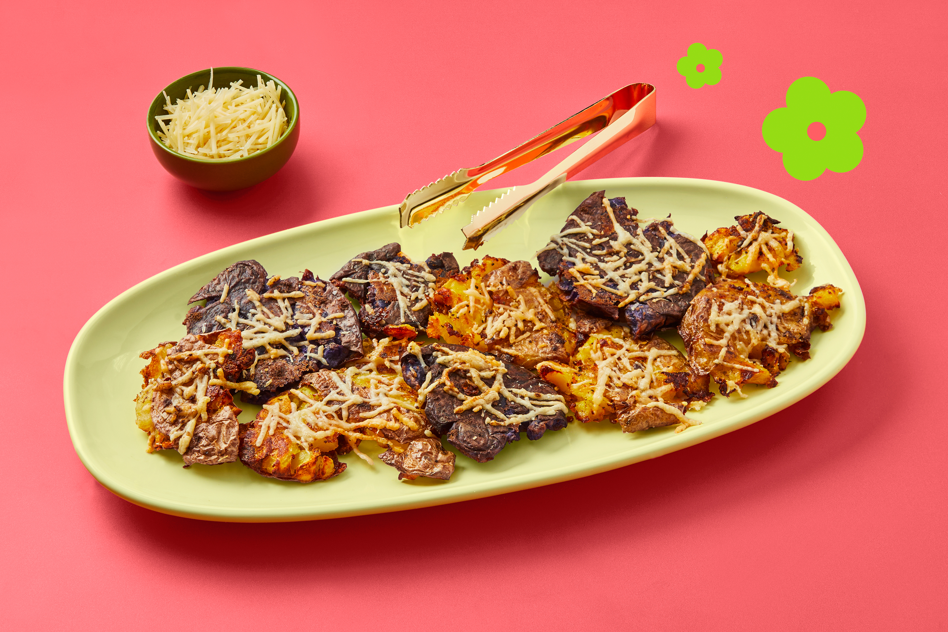 Crispy Smashed Truffle Potatoes