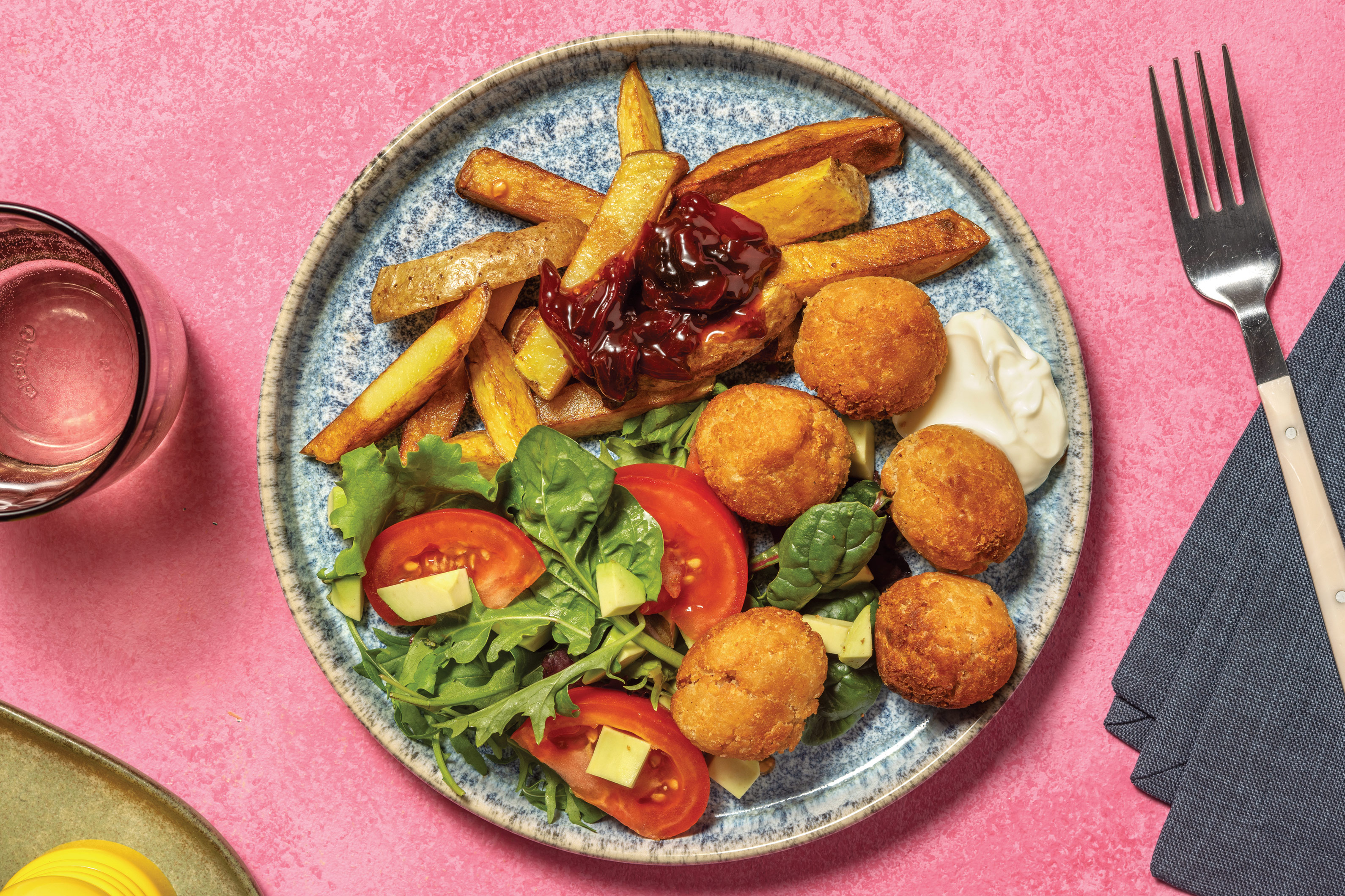 Crispy Spiced Falafels & Fries