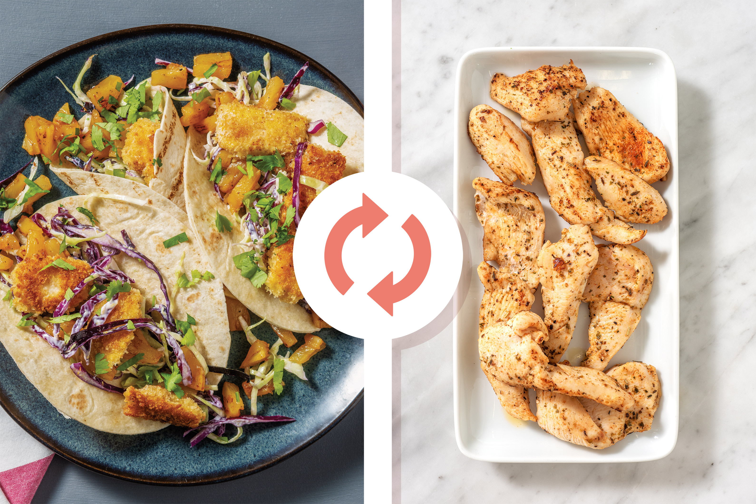 Quick Crumbed Chicken Tacos