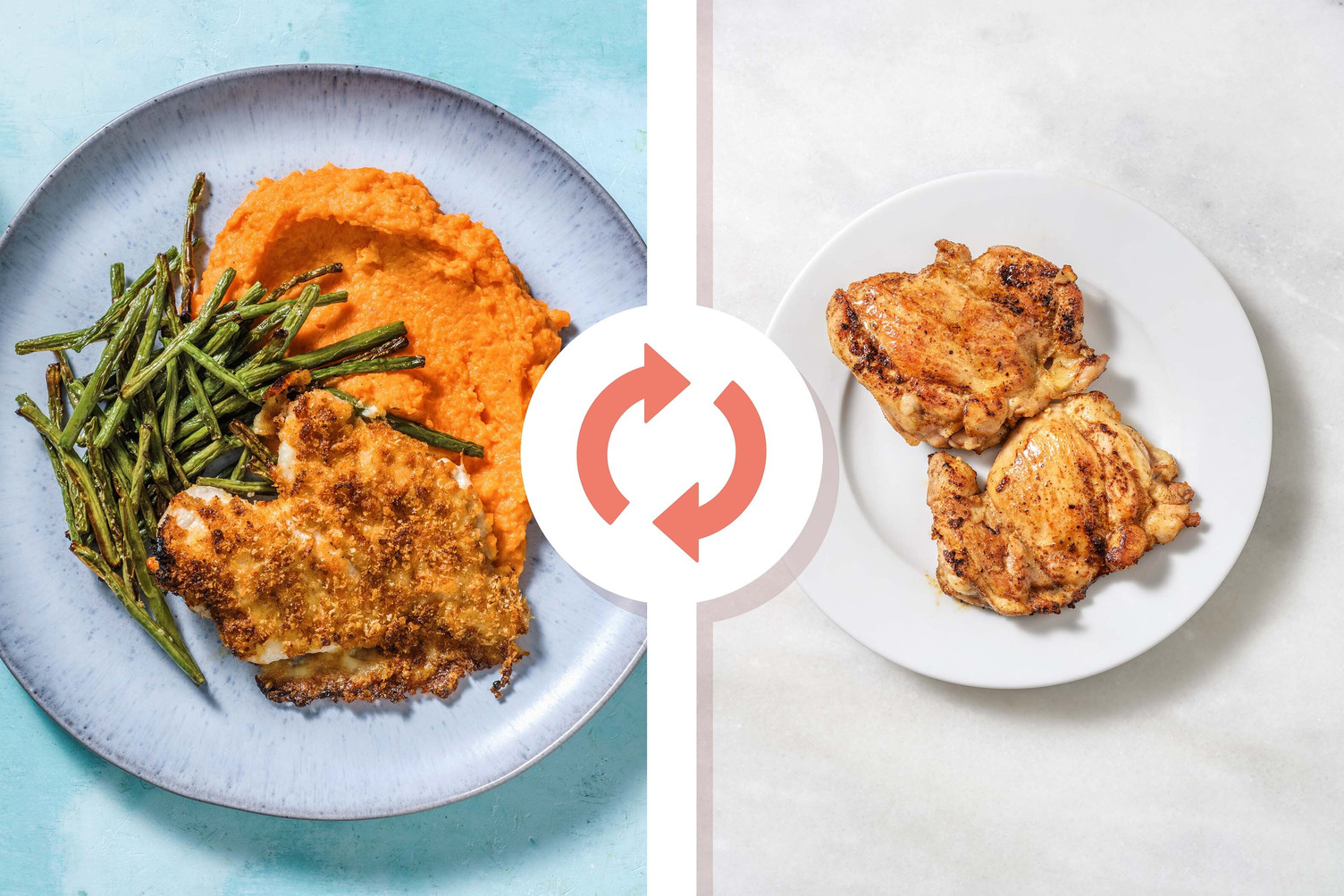 Cheddar-Crusted Chicken Thighs