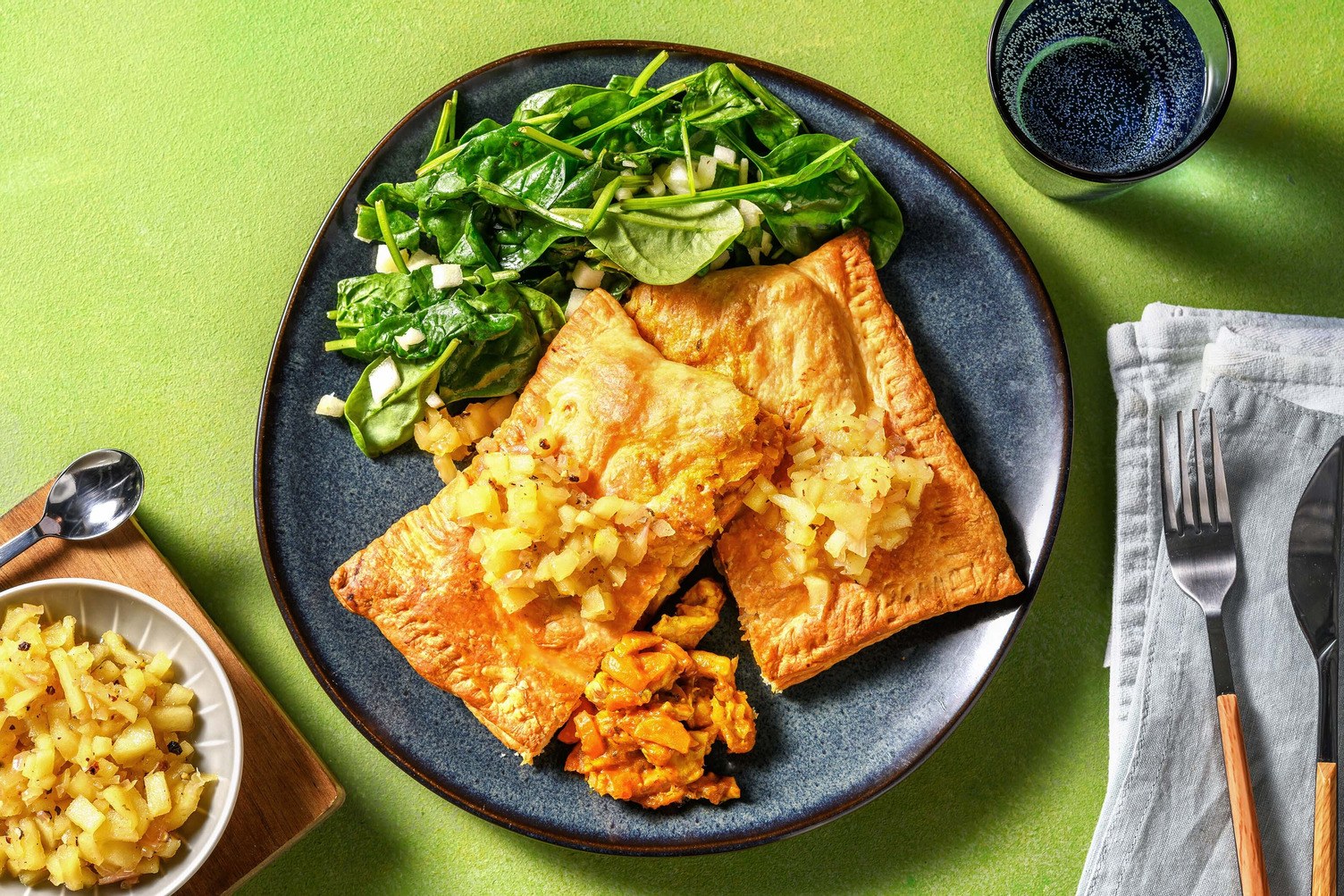 Tartelettes de poulet au cari