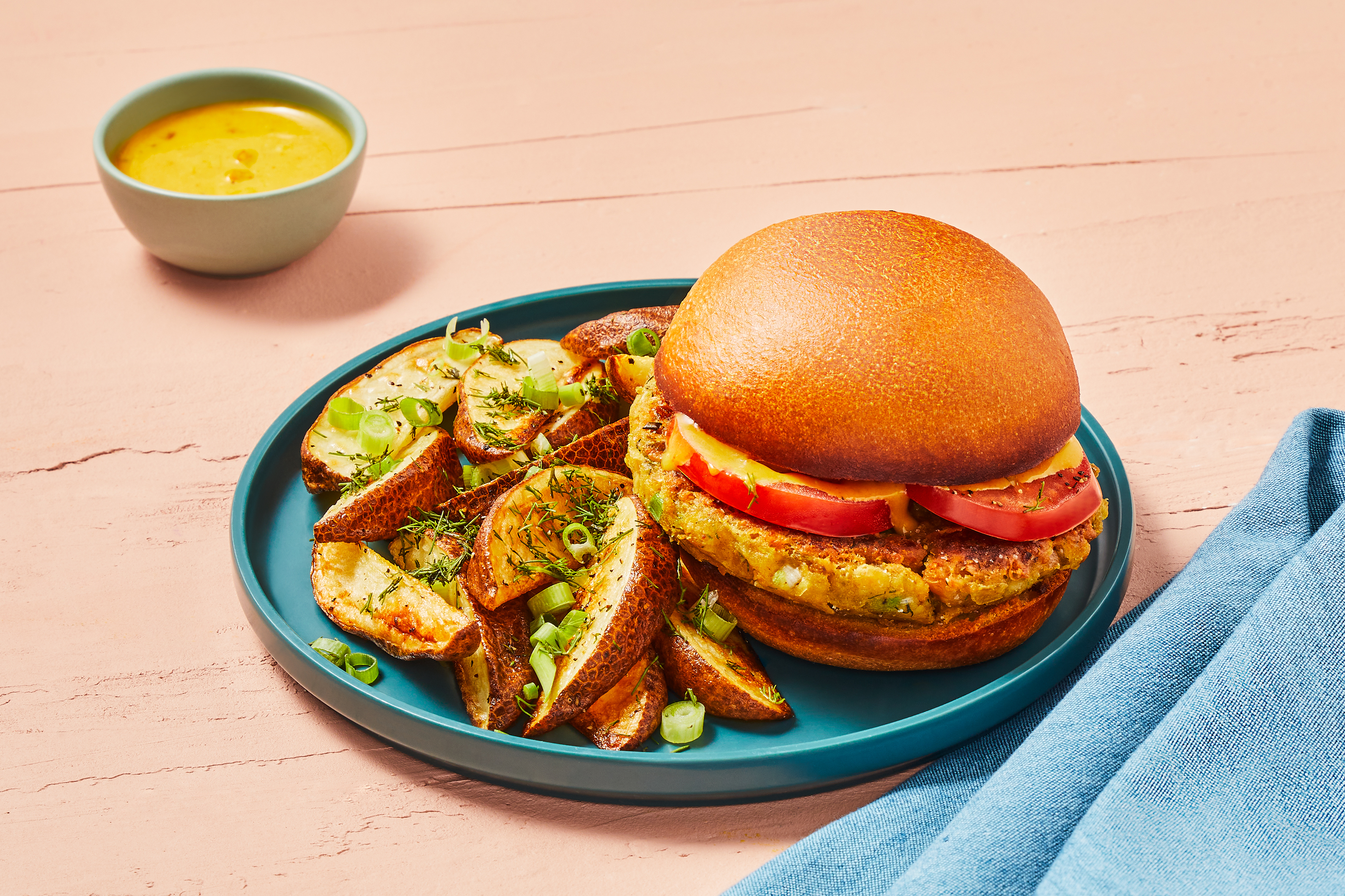 Curried Chickpea Burgers