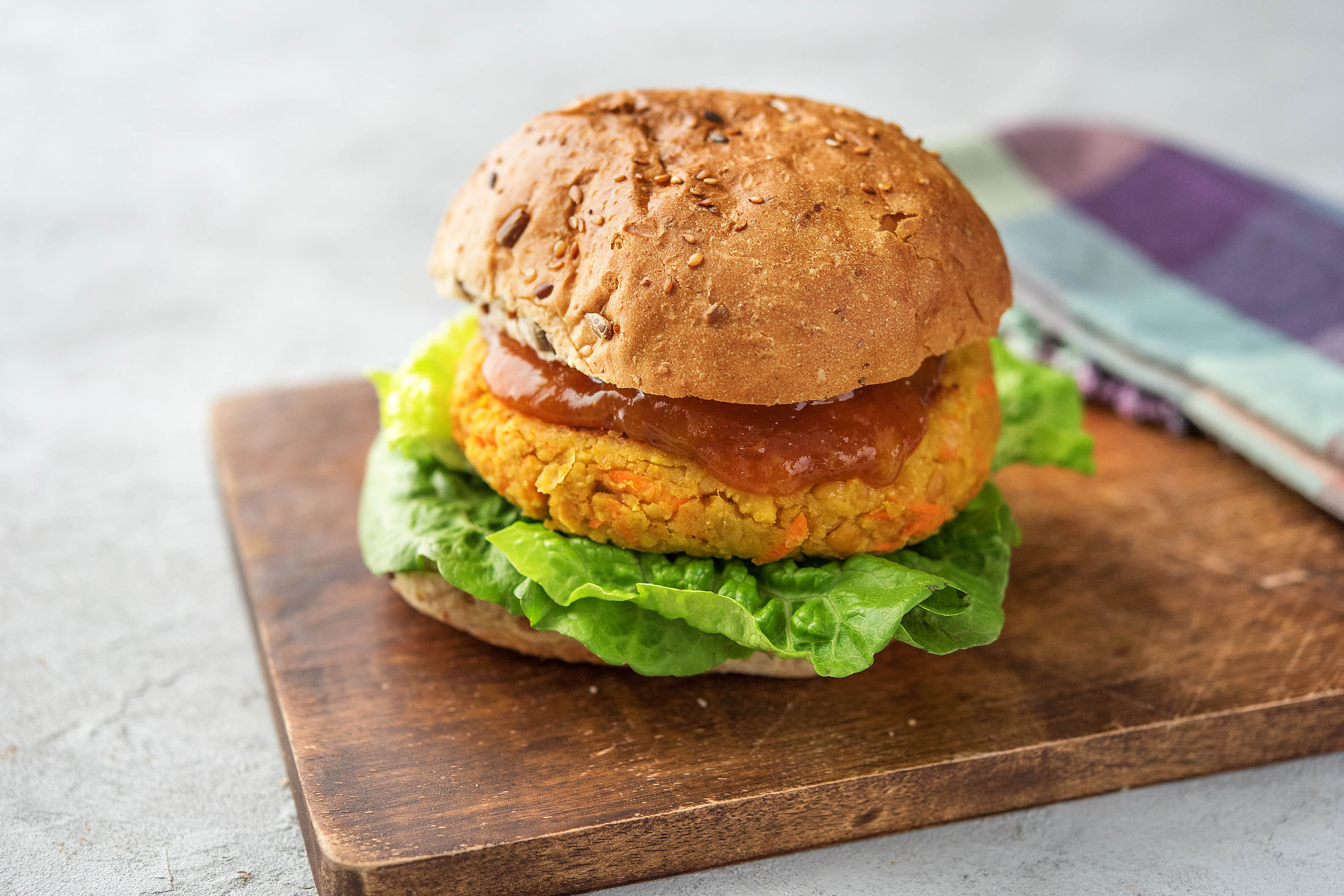 Curried Chickpea Burgers