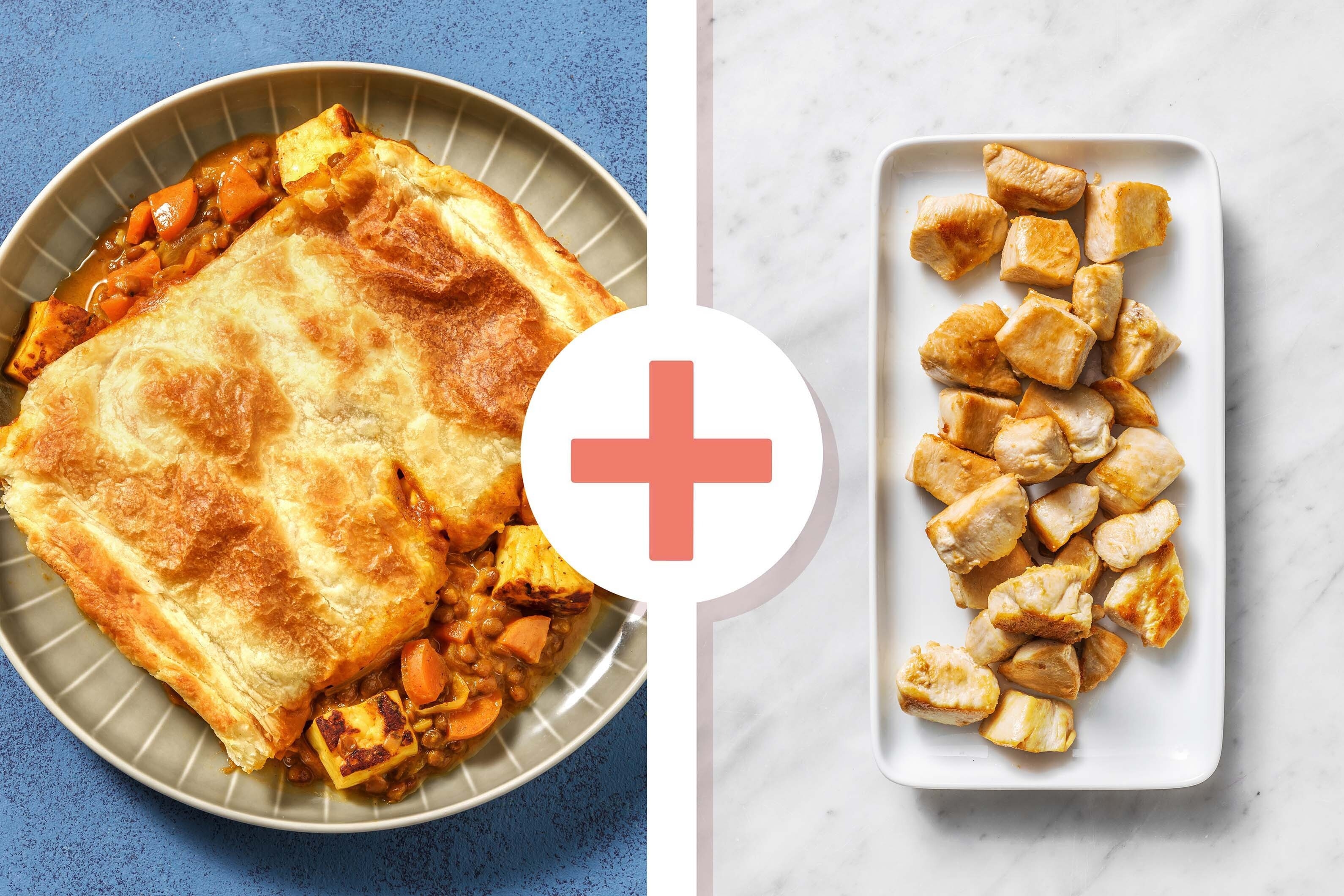 Curried Paneer Dal Pie