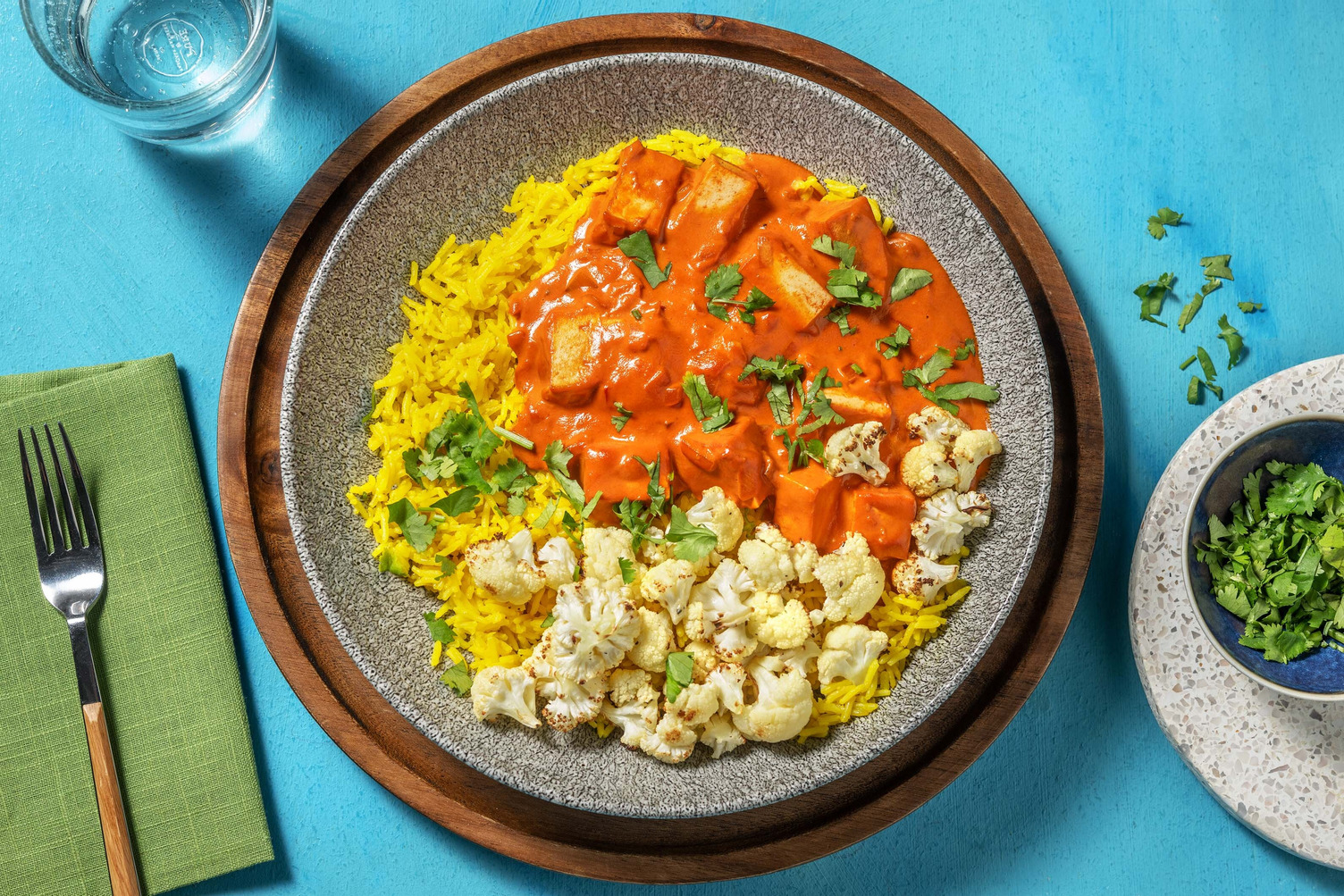 Curry jaune végétarien au tofu