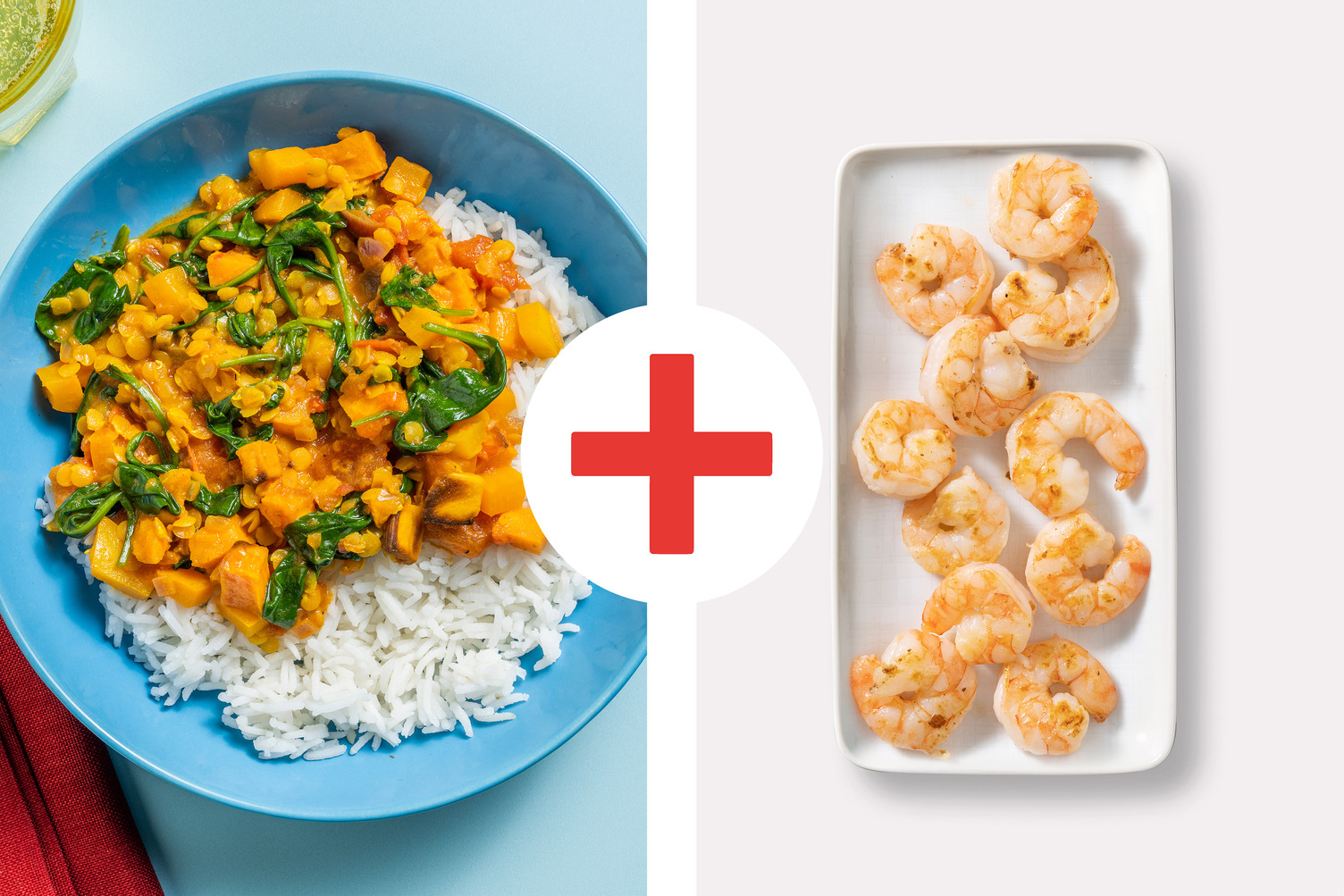 Dal de crevettes et de patates douces style indien