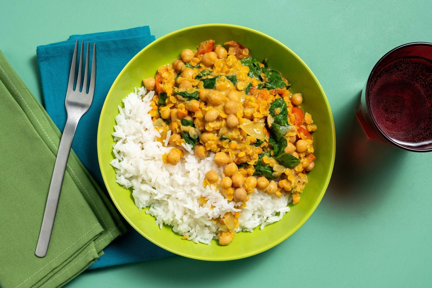 Golden Chickpea & Red Lentil Dal