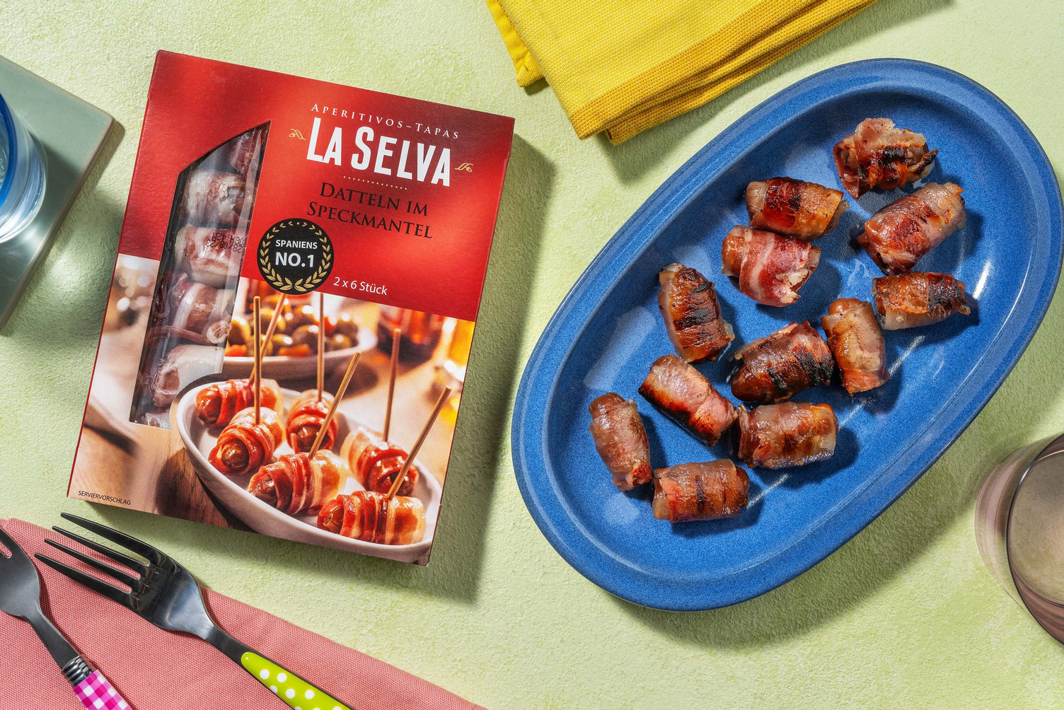 Datteln im Speckmantel