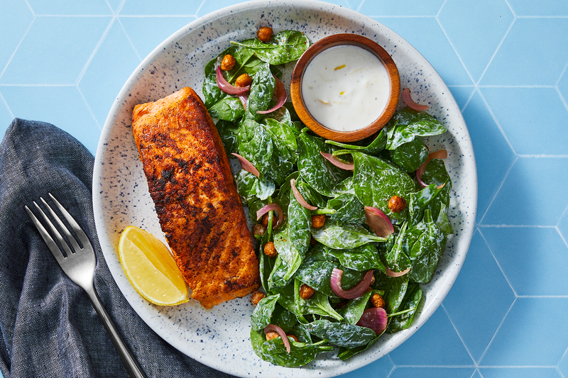 Pan-Seared Double Harissa Salmon