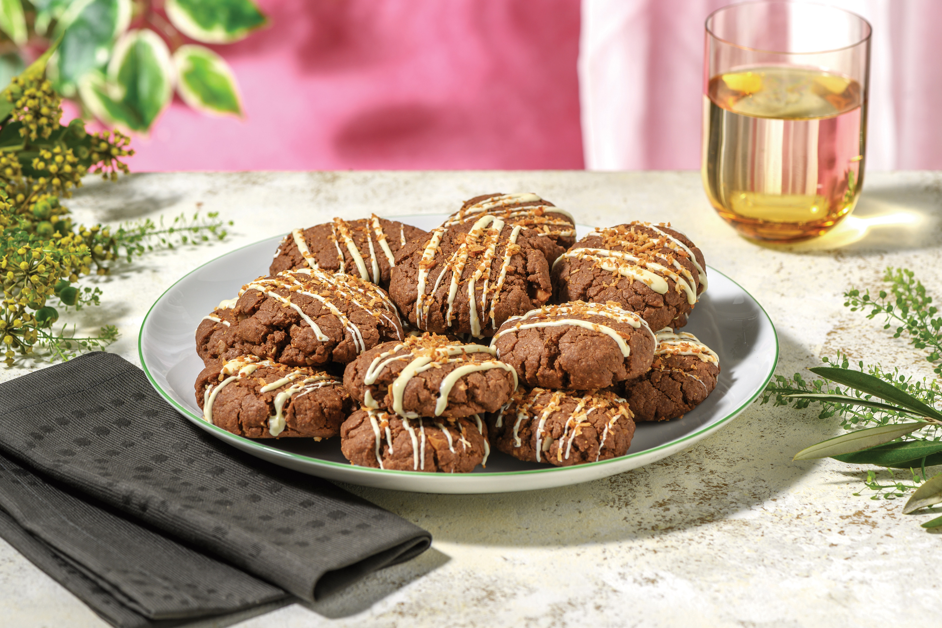 Santa's Favourite Chocolate, Coconut & Macadamia Cookies