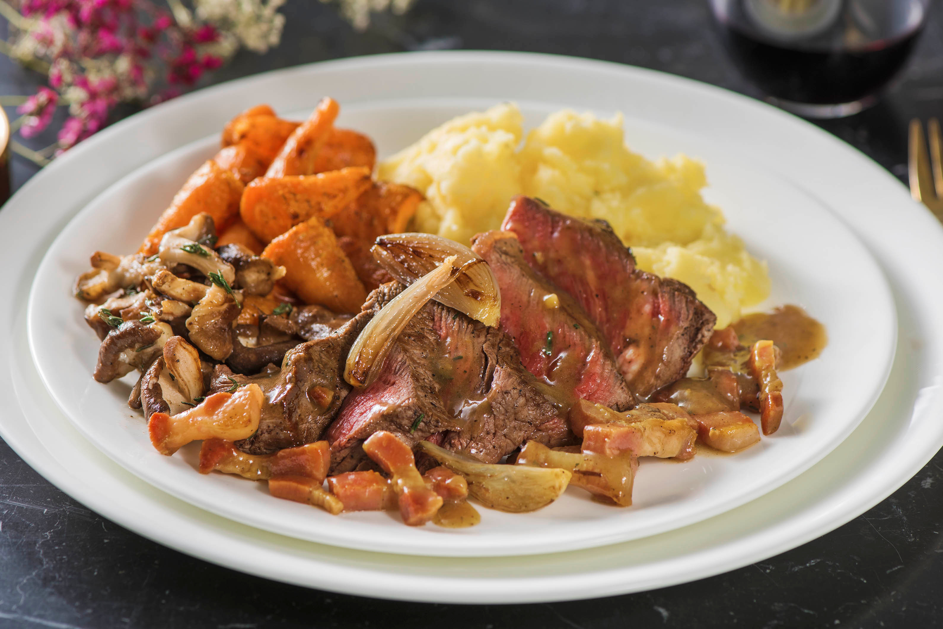 Deconstructed Fillet Steak Bourguignon