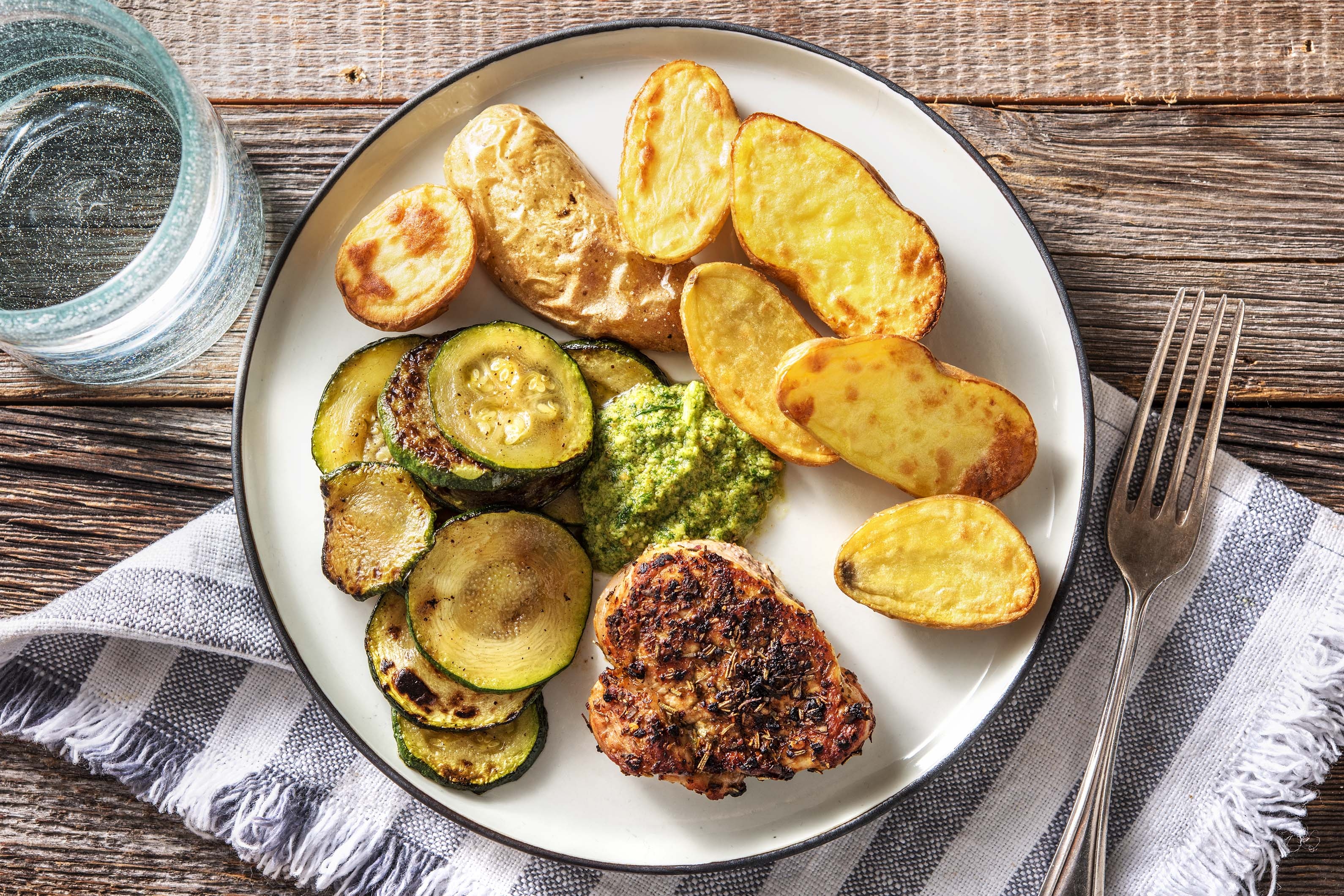Deftiges Schweinefilet mit Pesto