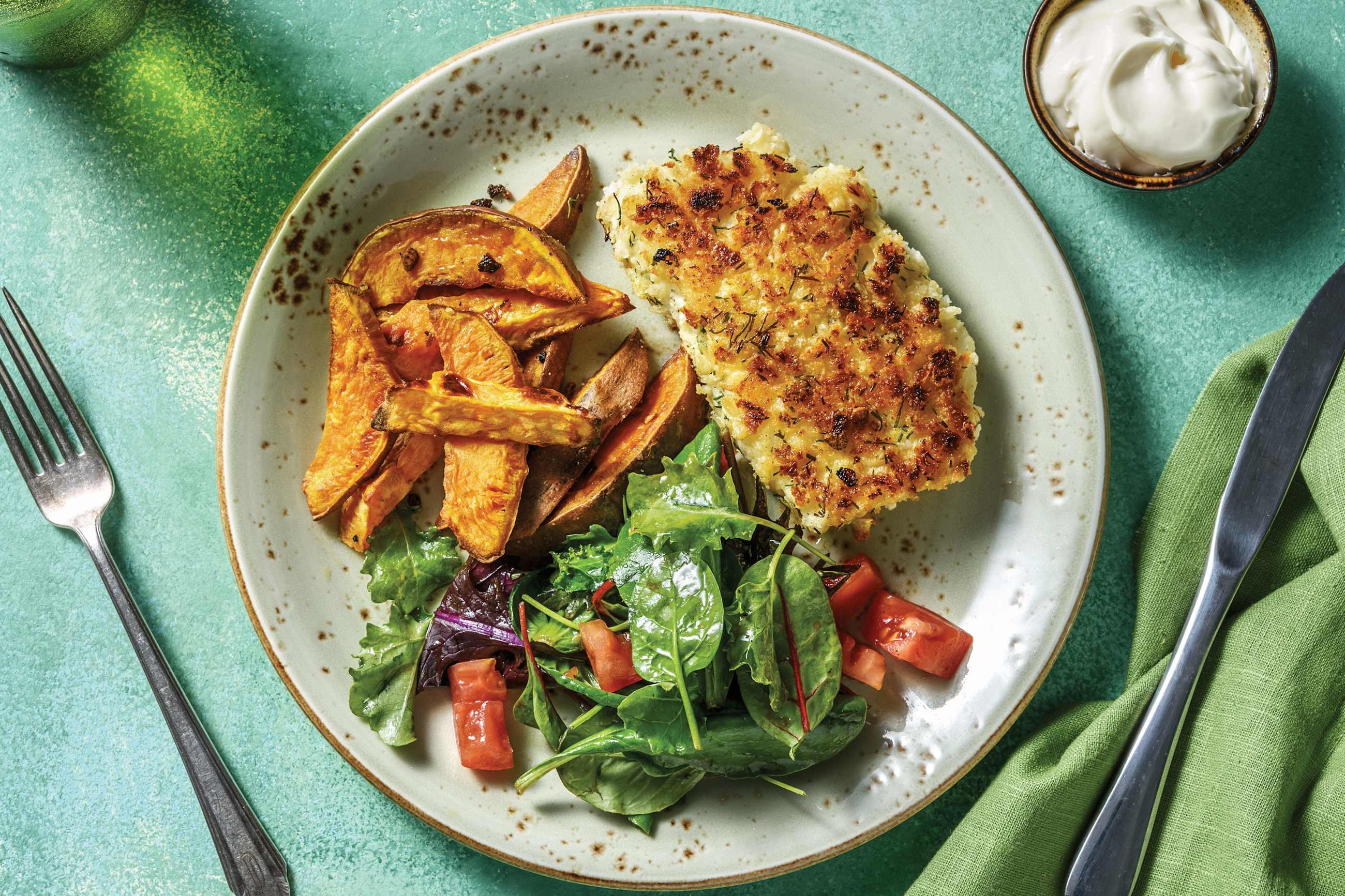 Dill & Parmesan Crumbed Fish 