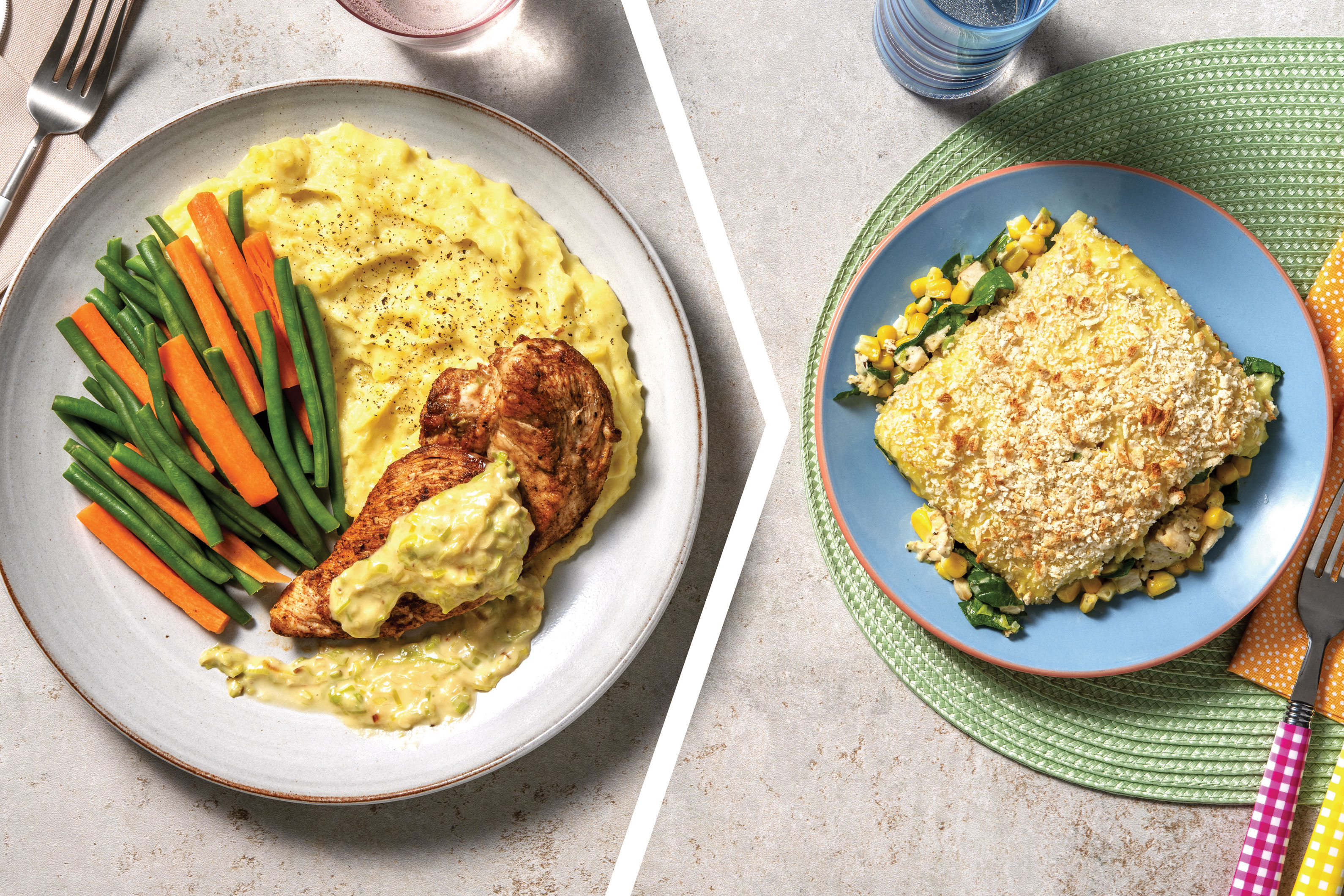 Seared Chicken, Creamy Leek Sauce & Mash