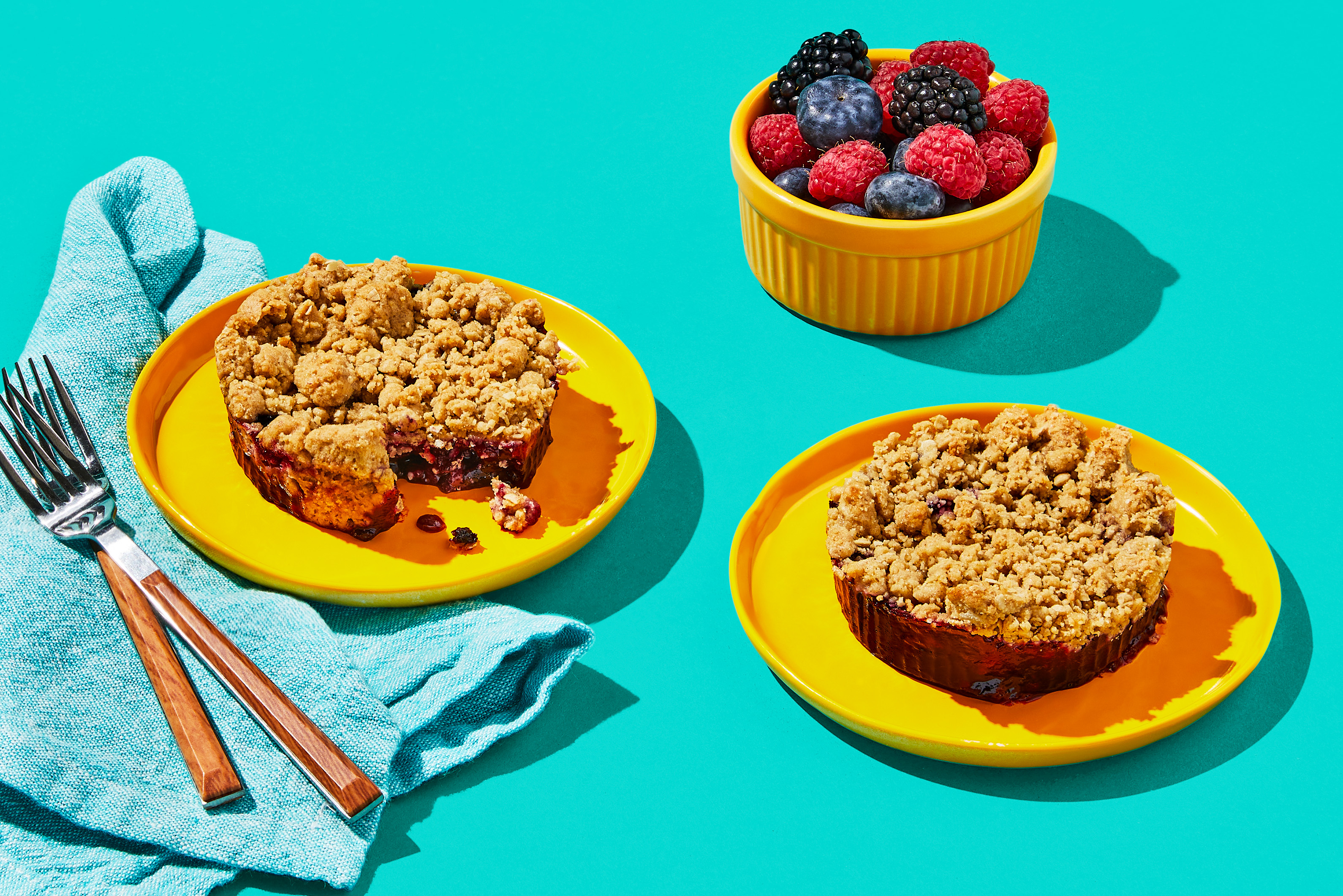 Double Berry Cobbler