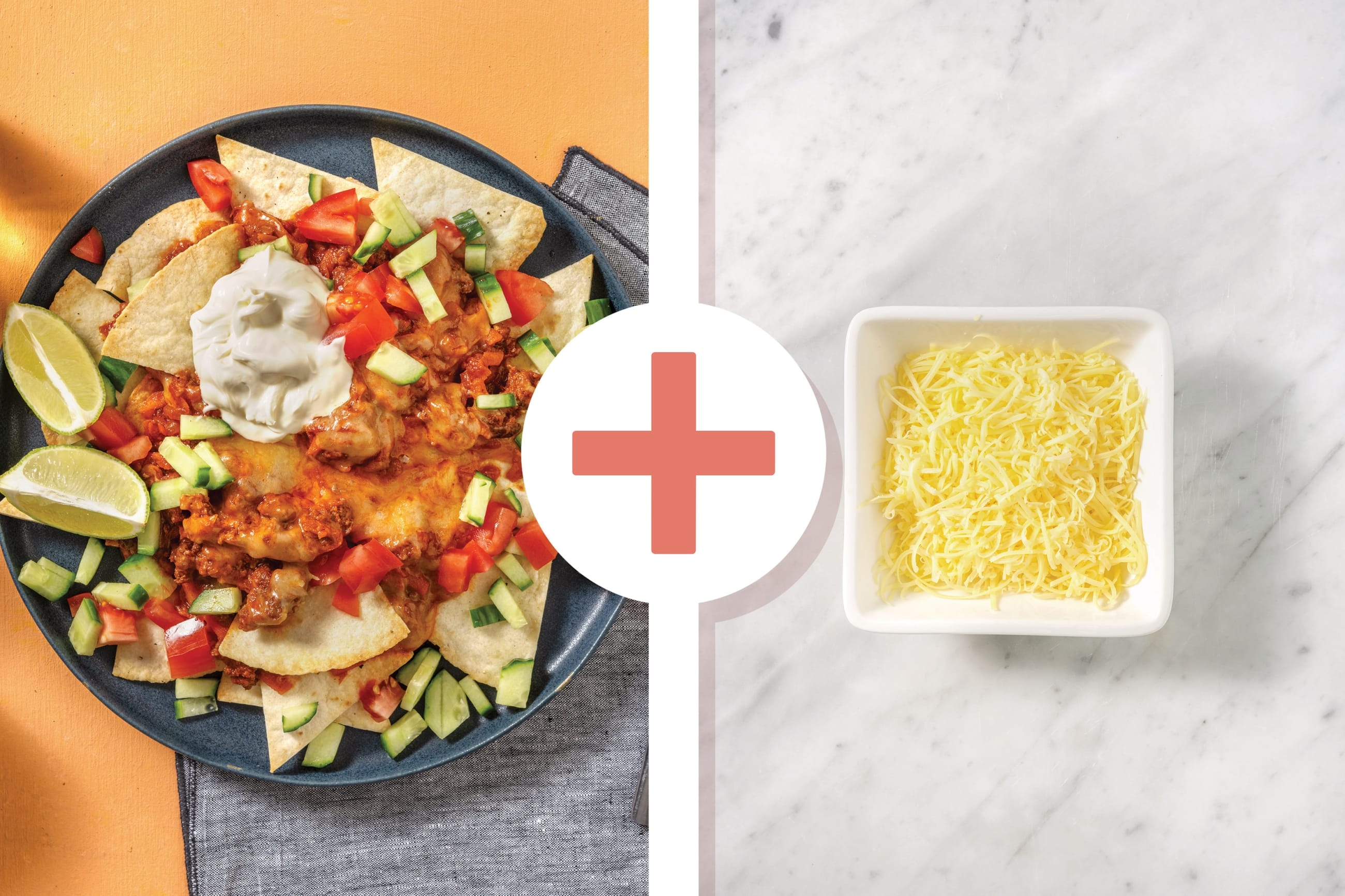 Double Cheese Beef Nachos 