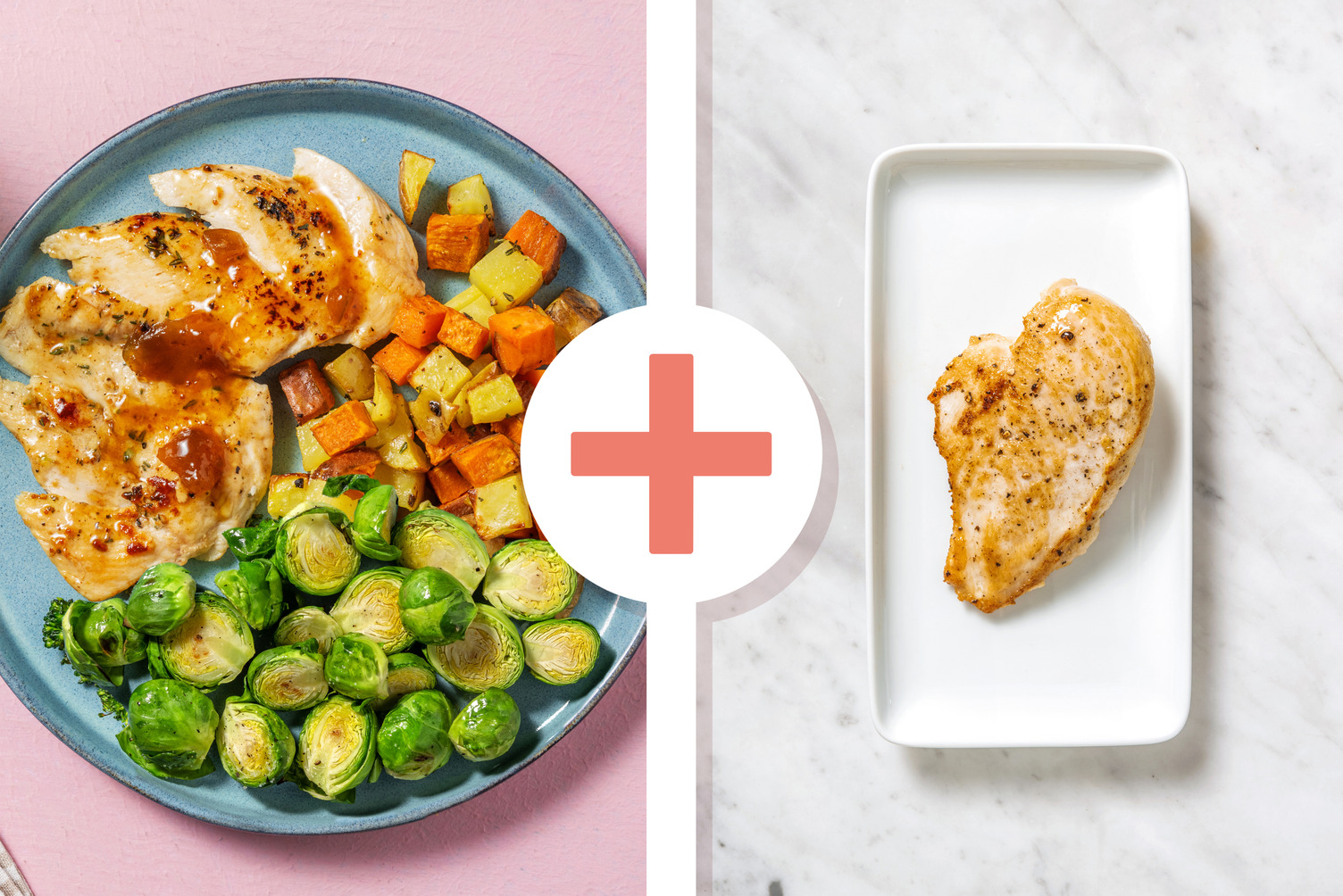 Seared Double Chicken in Fig Sauce